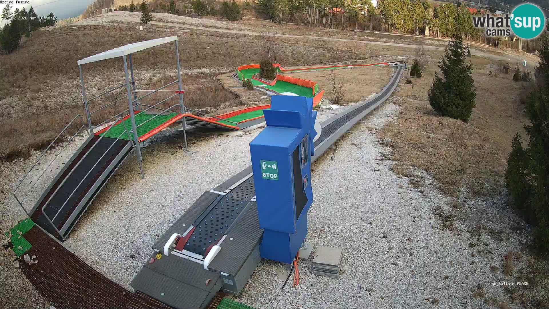 Live webcam Pista da slittino Fužine – Croazia