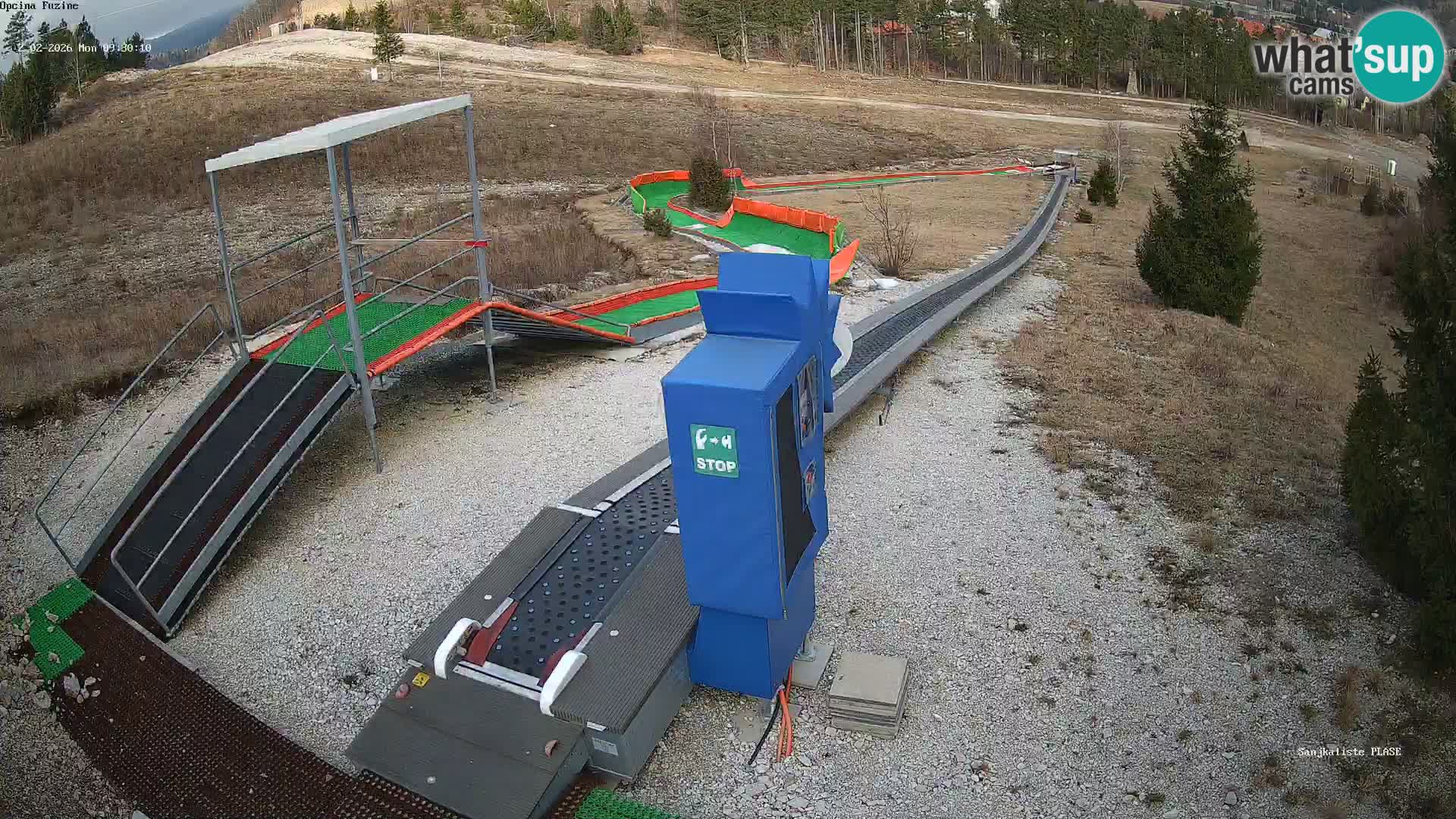 Live webcam Pista da slittino Fužine – Croazia