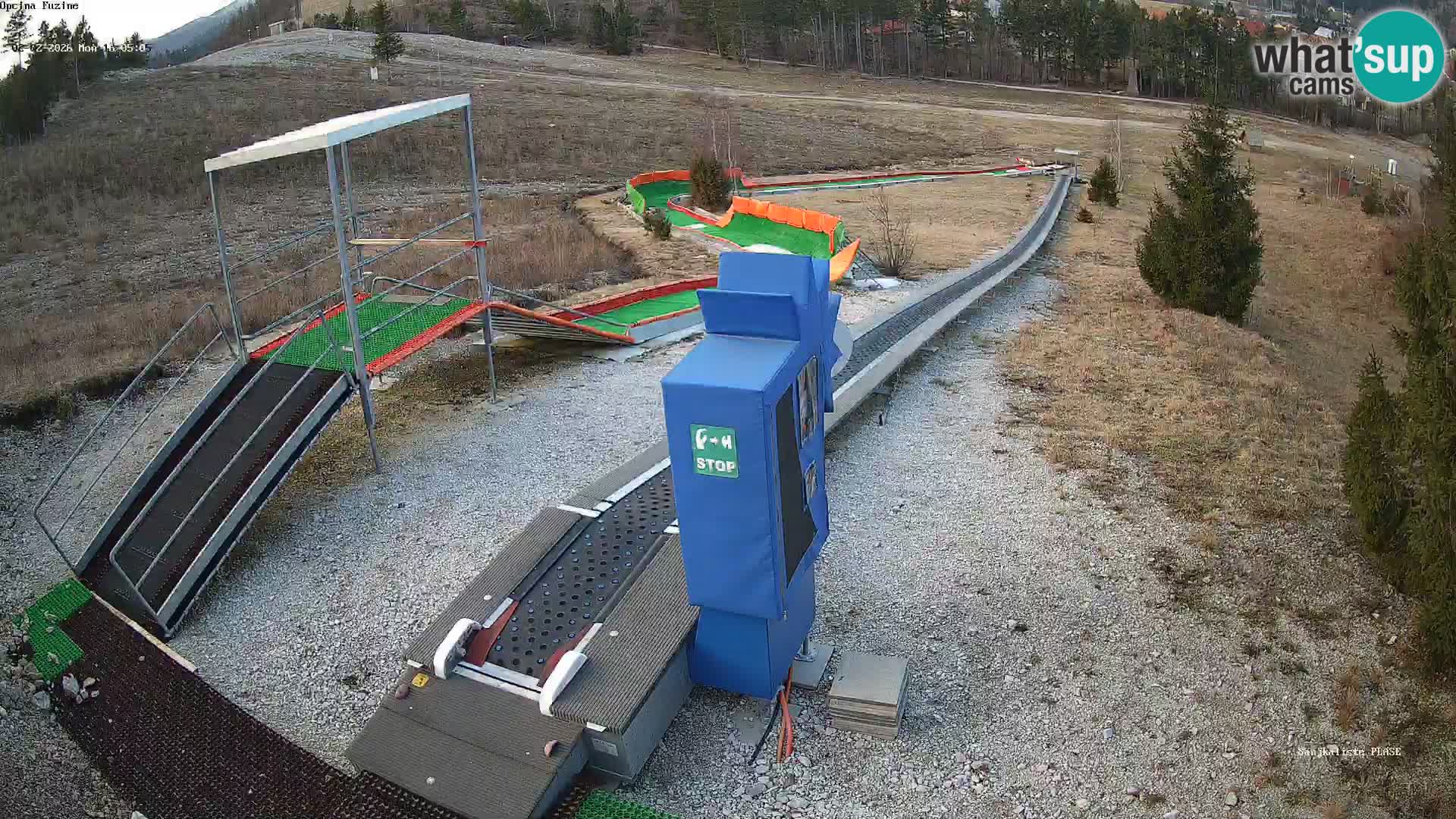 Live webcam Pista da slittino Fužine – Croazia