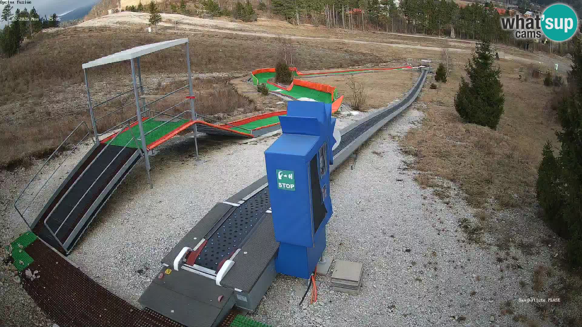 Live webcam Pista da slittino Fužine – Croazia