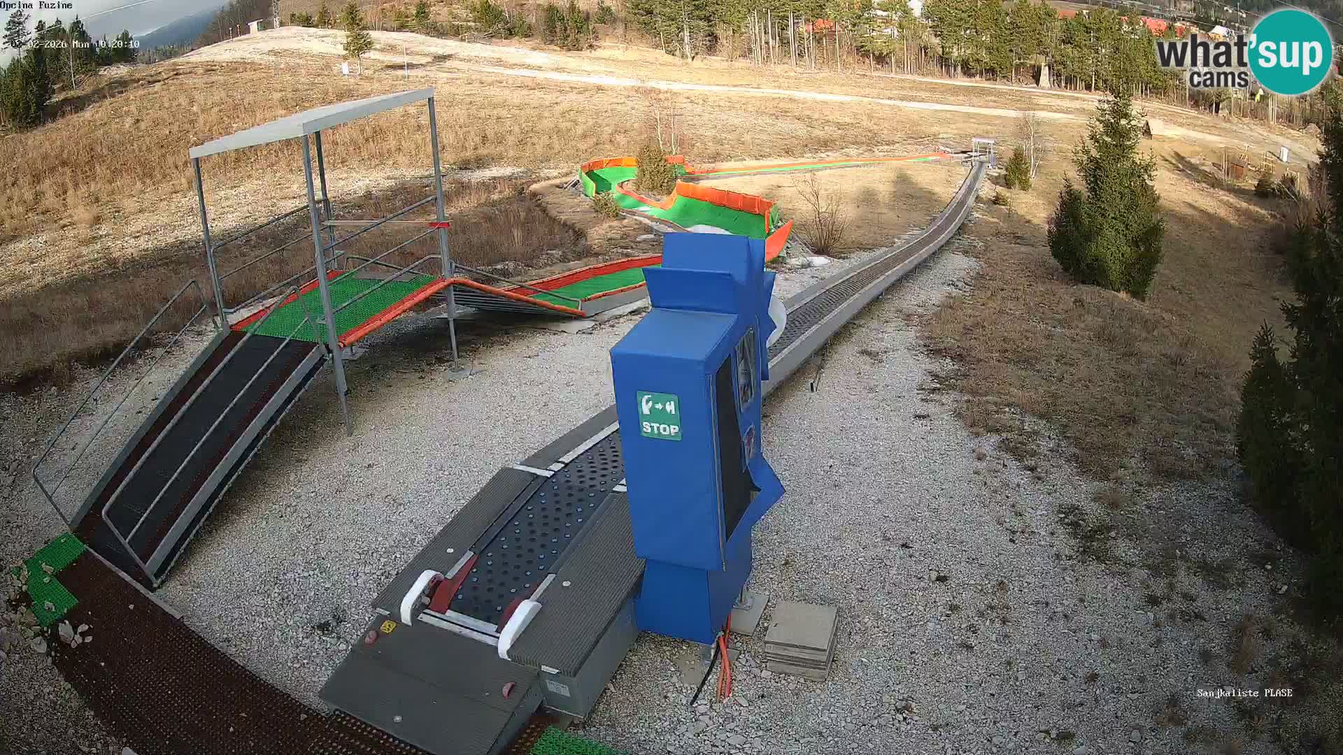 Webcam en direct Piste de luge de Fužine – Croatie