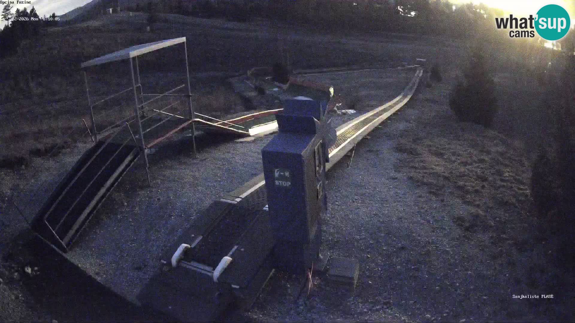 Webcam en vivo Pista de trineo Fužine – Croacia