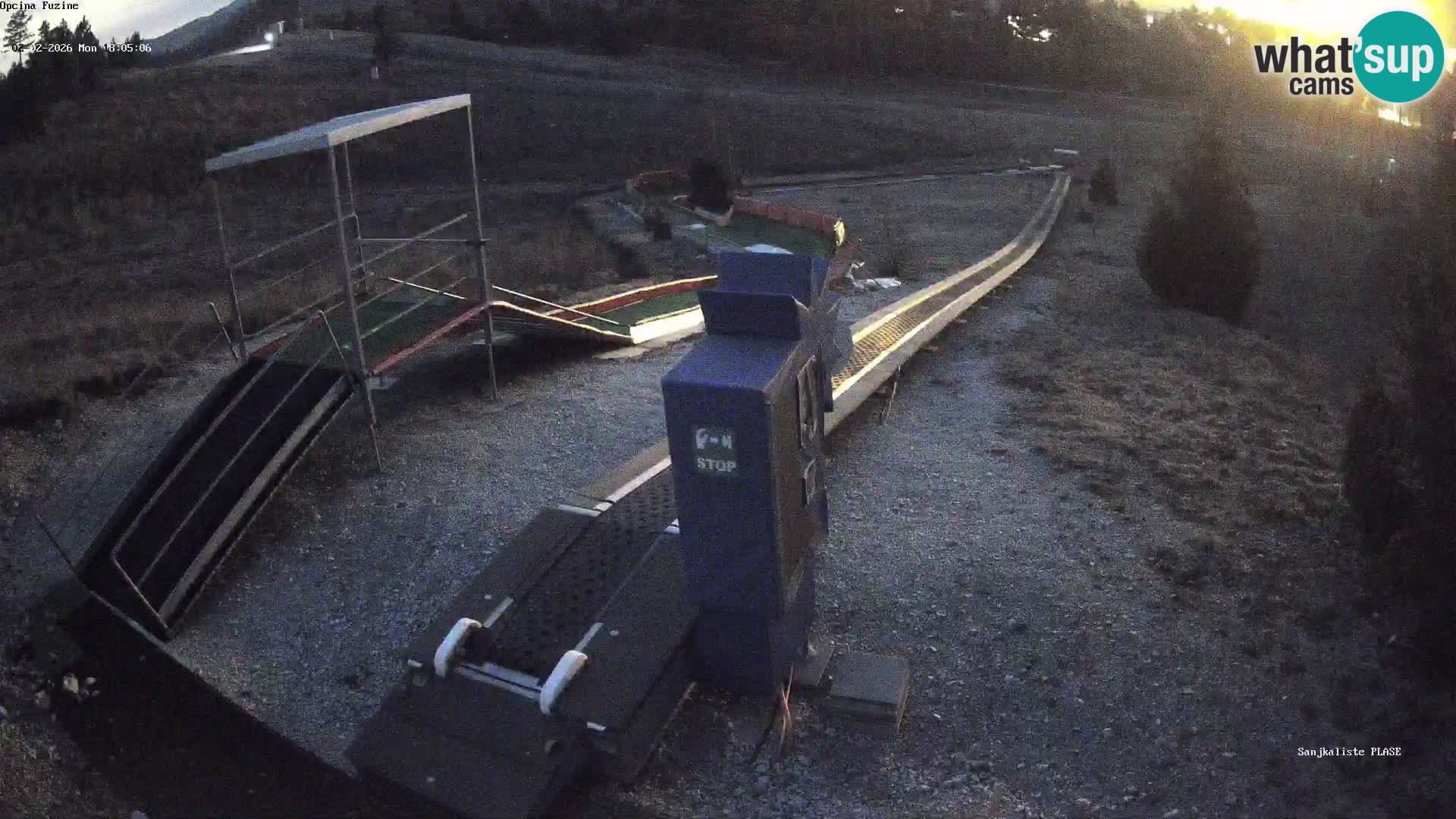 Webcam en vivo Pista de trineo Fužine – Croacia