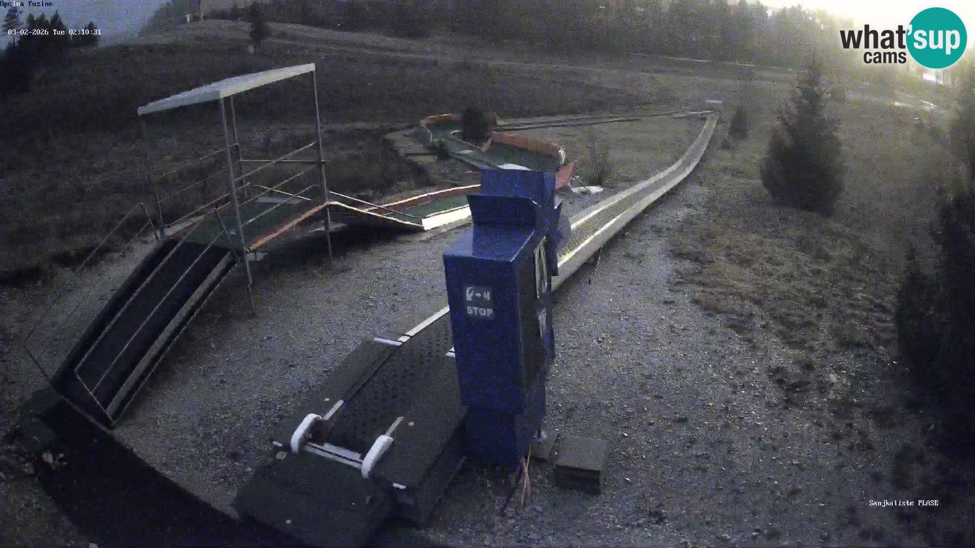 Live webcam Fužine toboggan run – Croatia