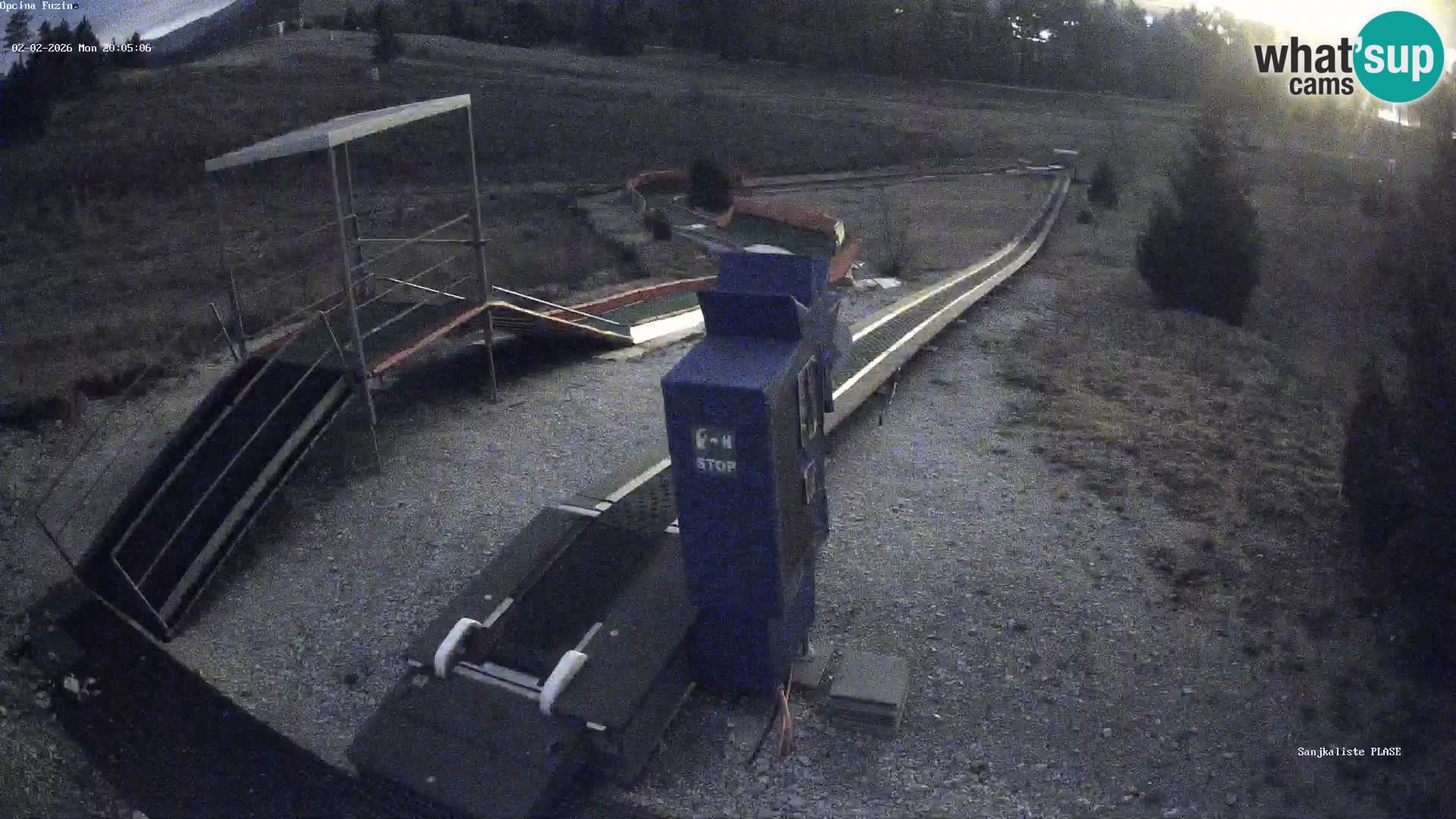 Live webcam Fužine toboggan run – Croatia