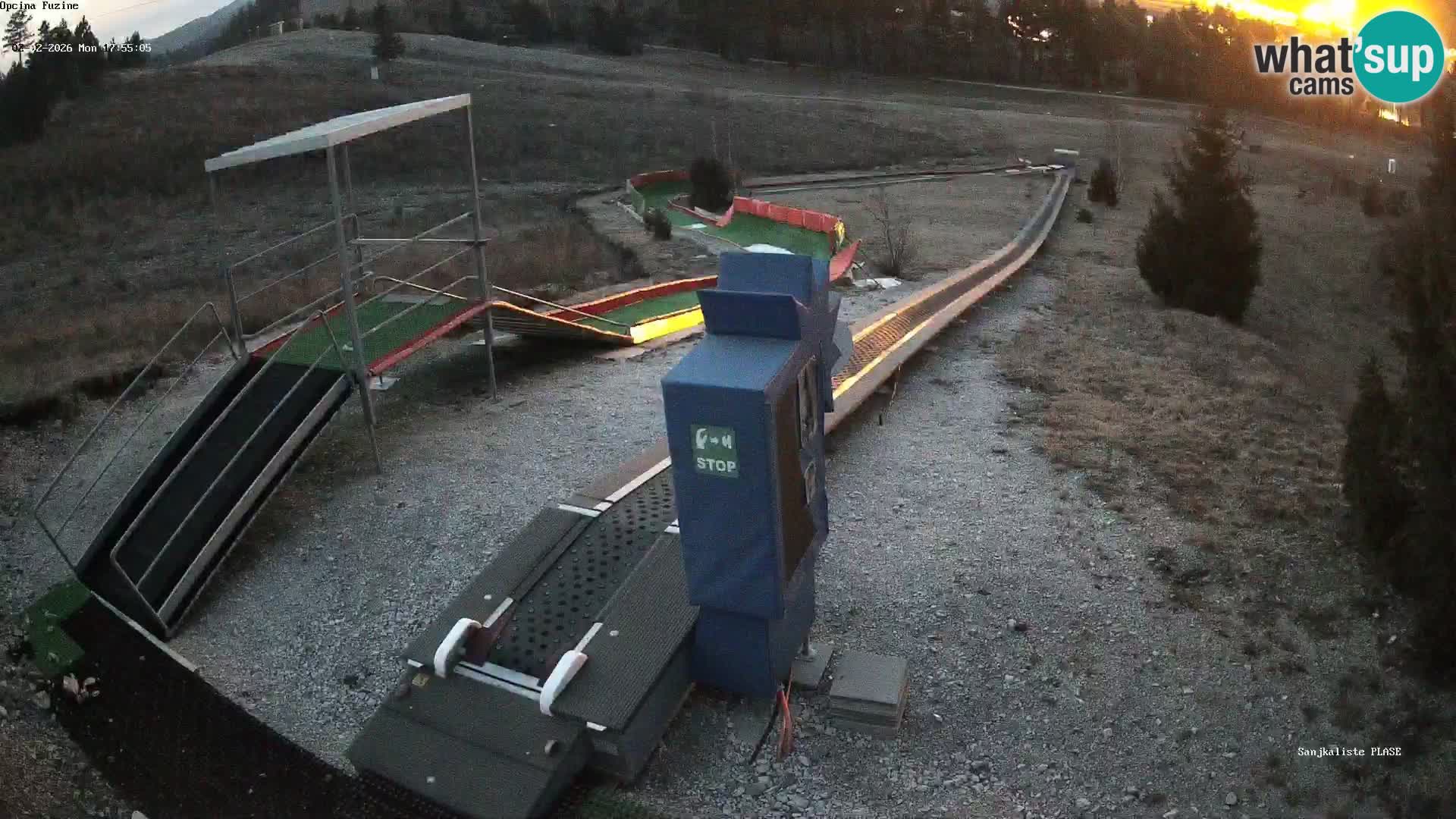 Live webcam Fužine toboggan run – Croatia