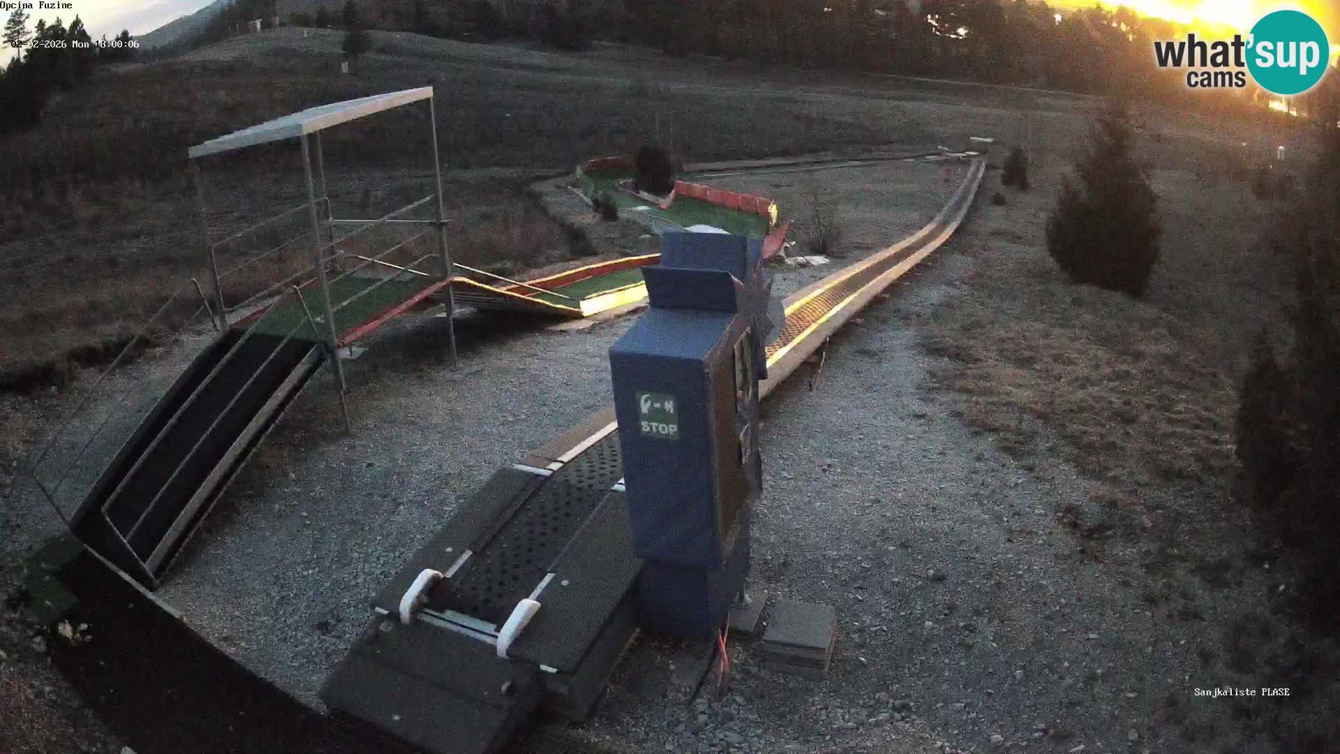 Webcam en direct Piste de luge de Fužine – Croatie