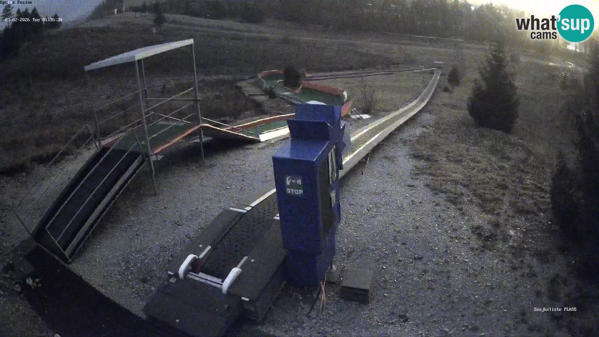 Live webcam Pista da slittino Fužine – Croazia