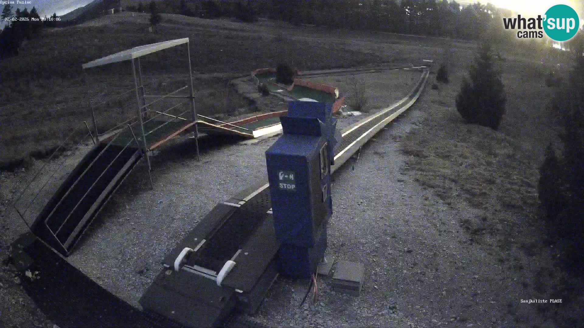 Live webcam Pista da slittino Fužine – Croazia