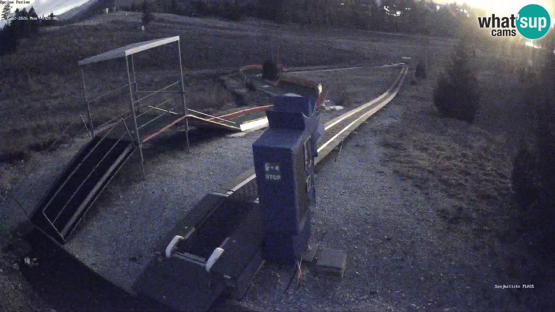 Live webcam Pista da slittino Fužine – Croazia