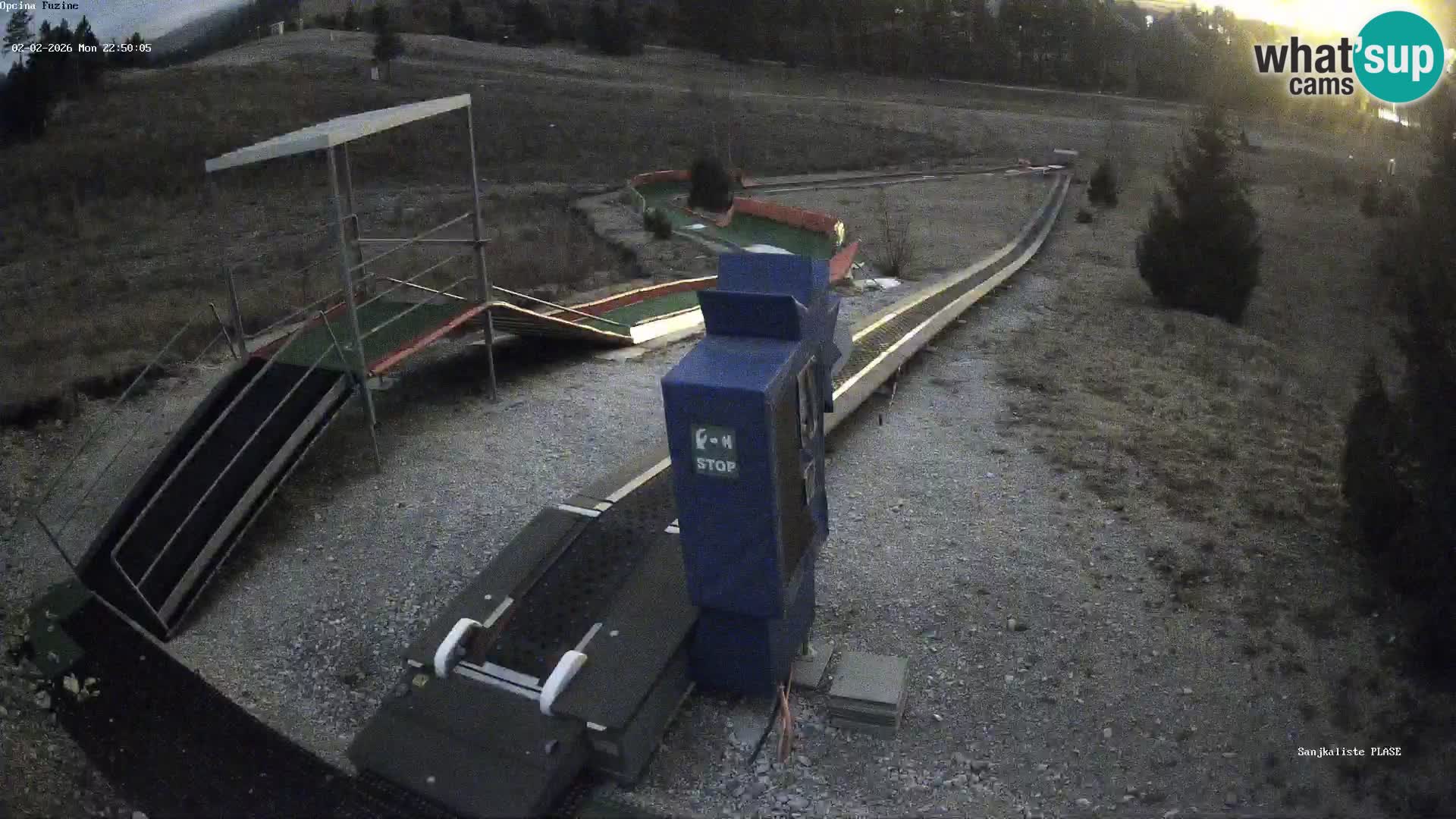 Live webcam Pista da slittino Fužine – Croazia