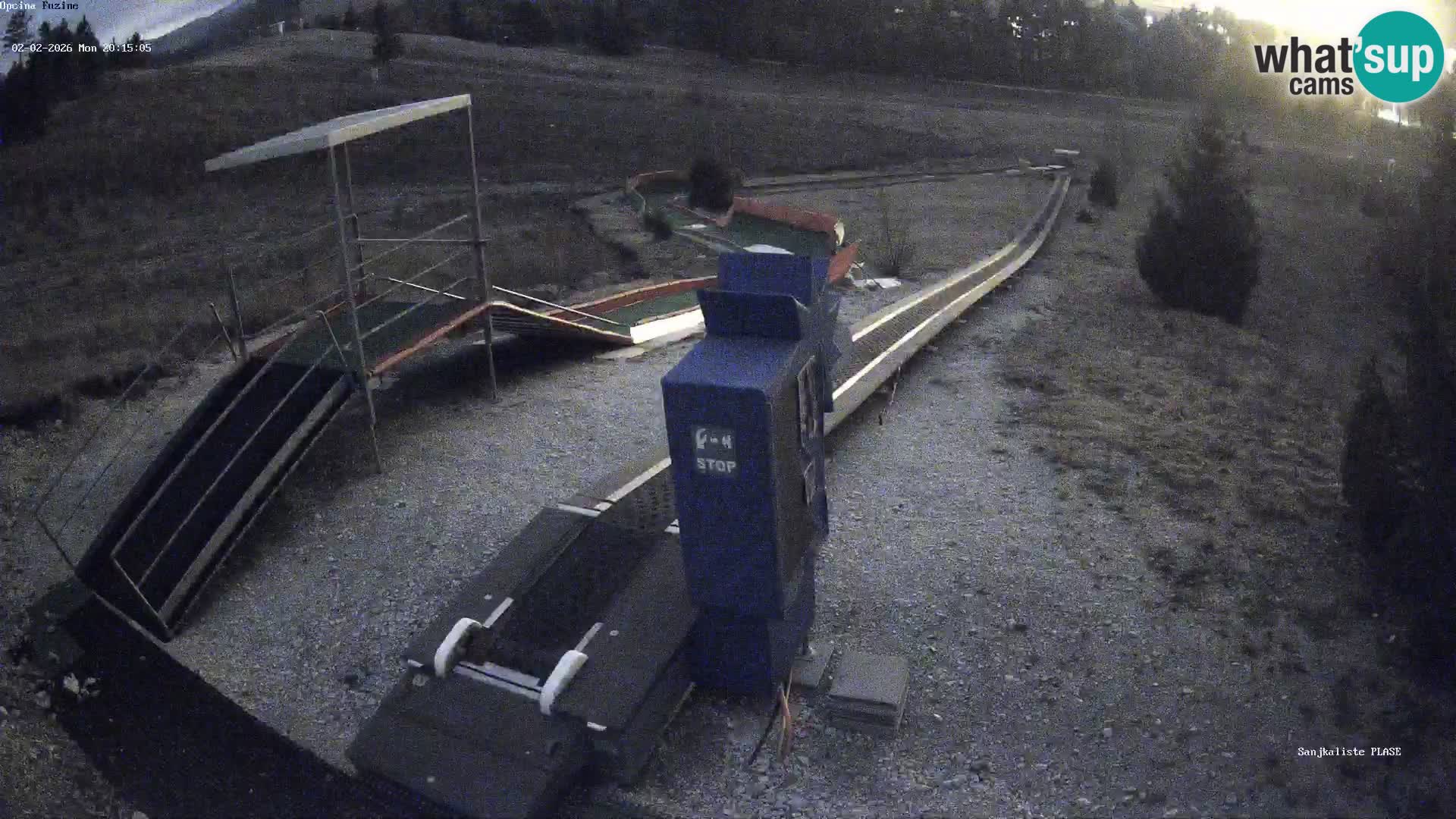 Webcam en vivo Pista de trineo Fužine – Croacia