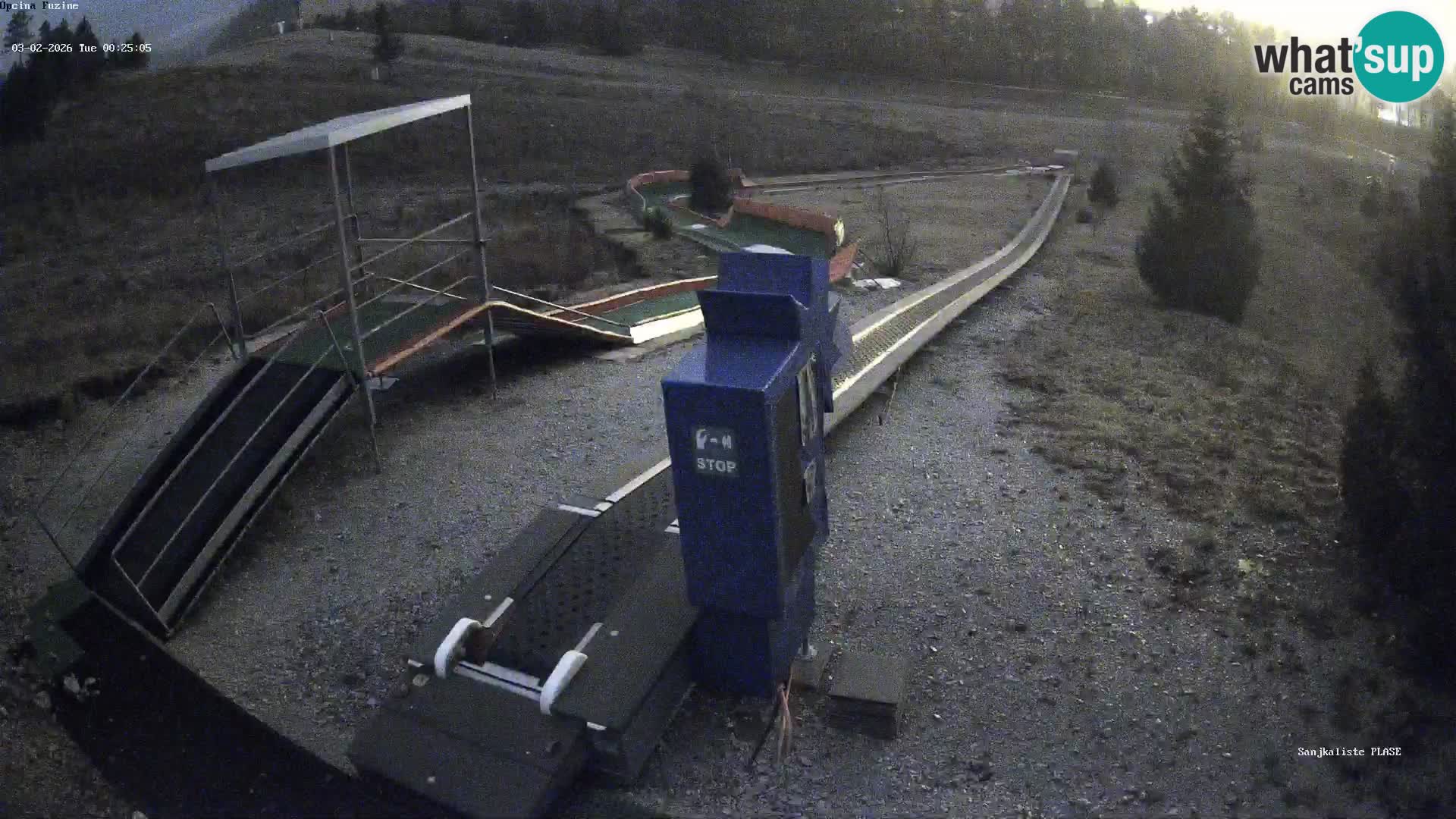 Webcam en vivo Pista de trineo Fužine – Croacia