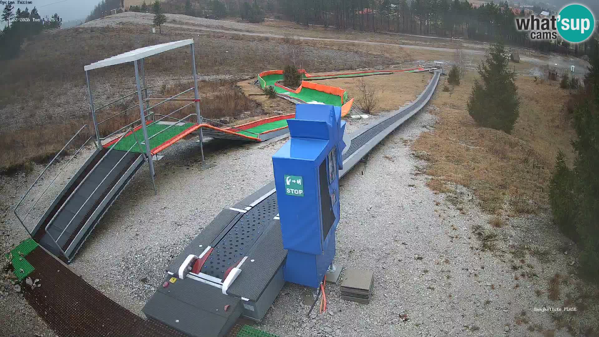 Spletna kamera v živo Sankališče Fužine – Hrvaška