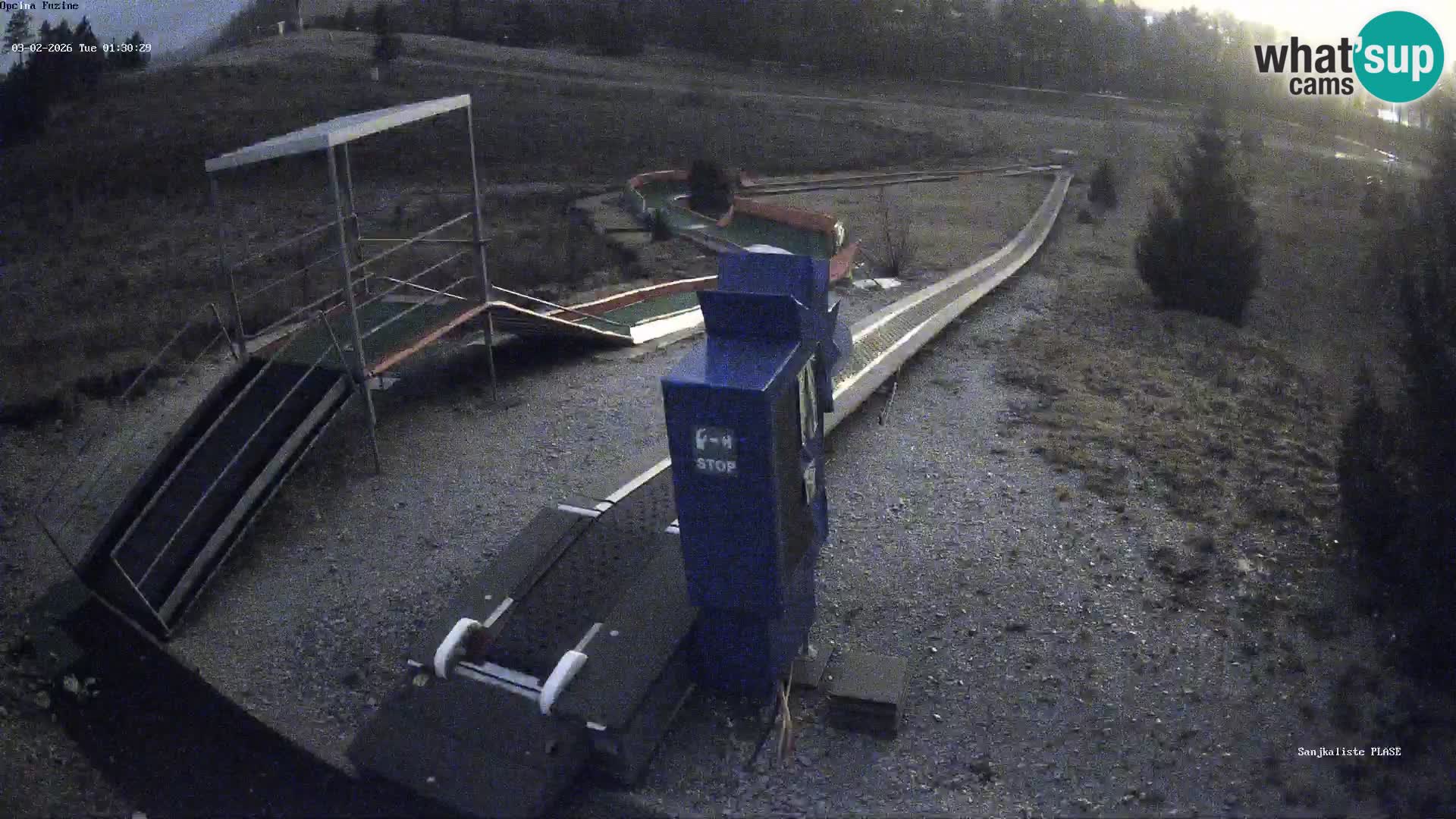 Live webcam Pista da slittino Fužine – Croazia