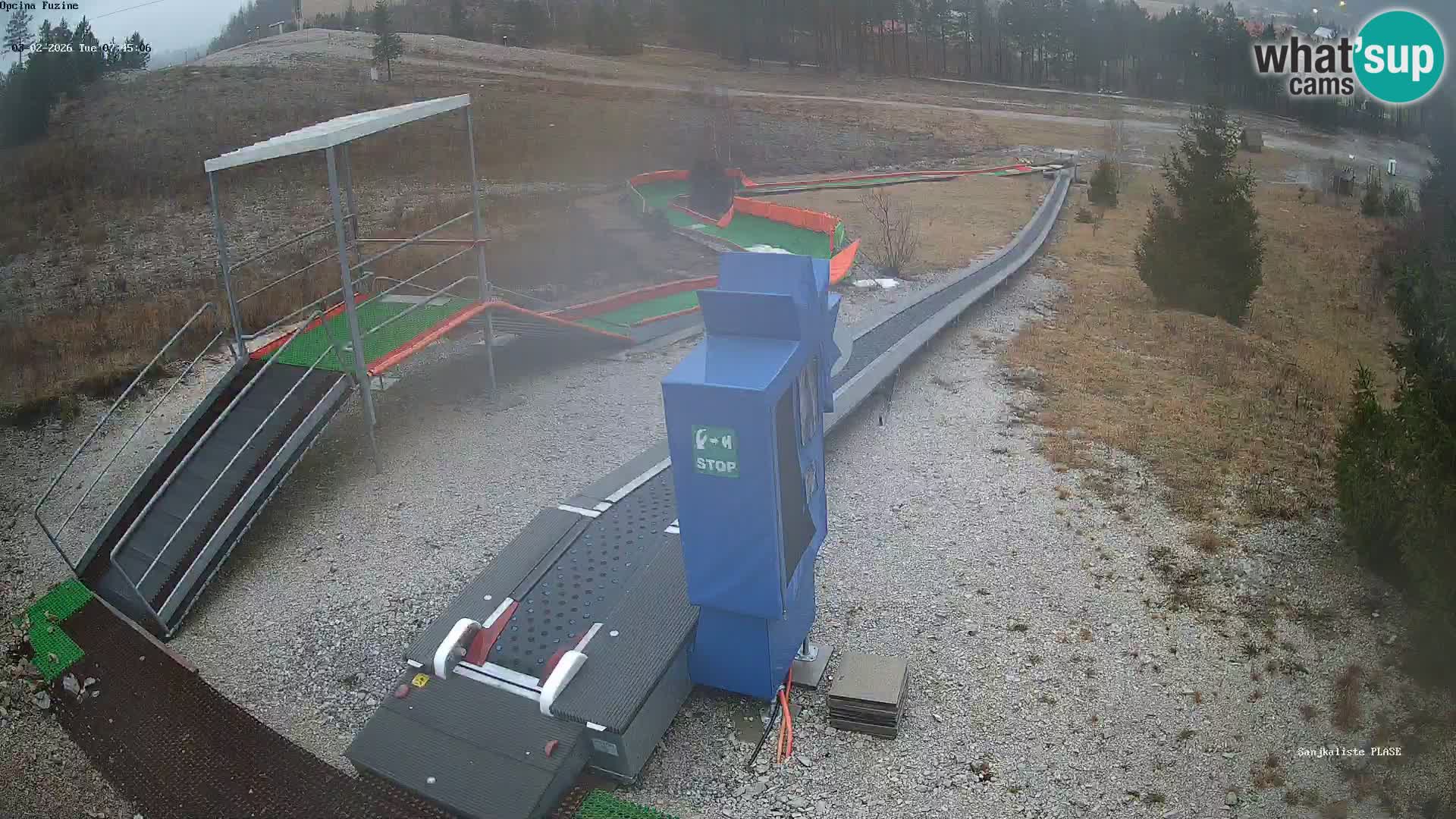 Live webcam Fužine toboggan run – Croatia