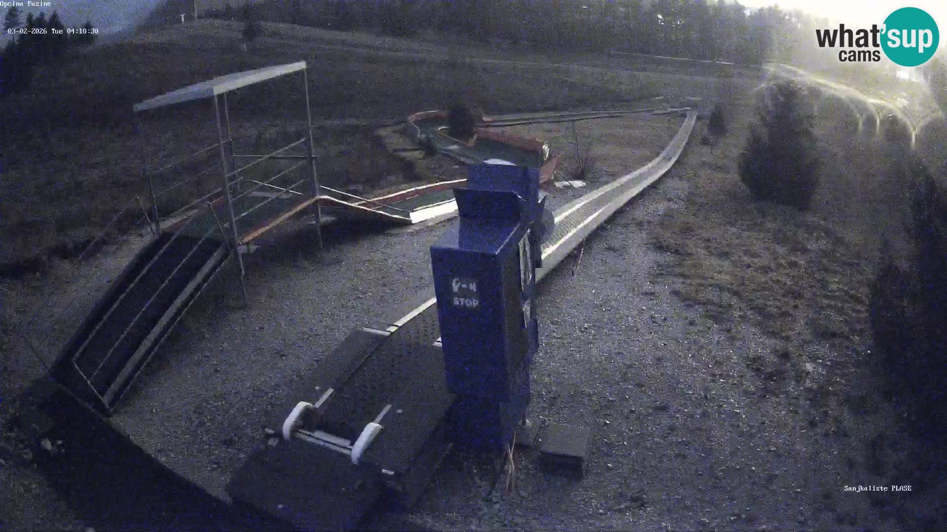 Webcam en vivo Pista de trineo Fužine – Croacia