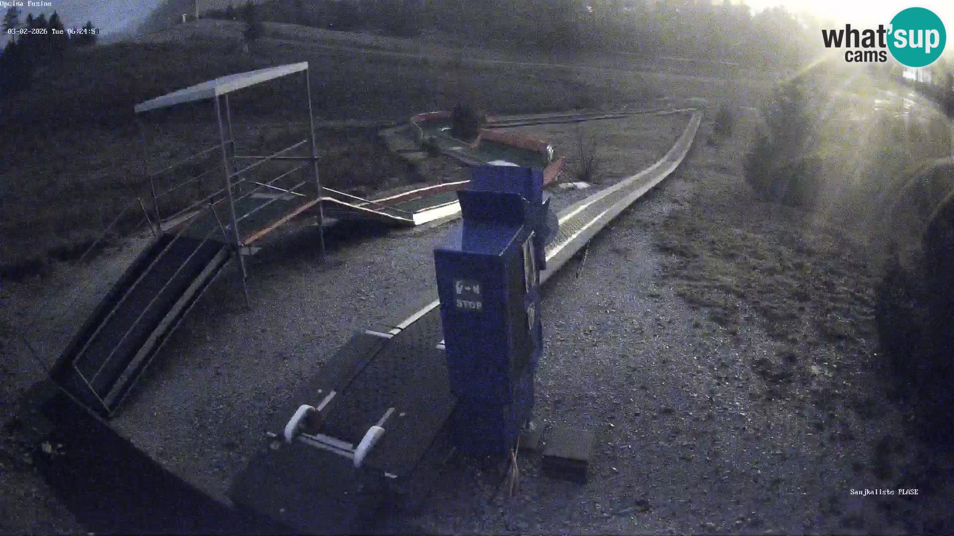 Webcam en direct Piste de luge de Fužine – Croatie