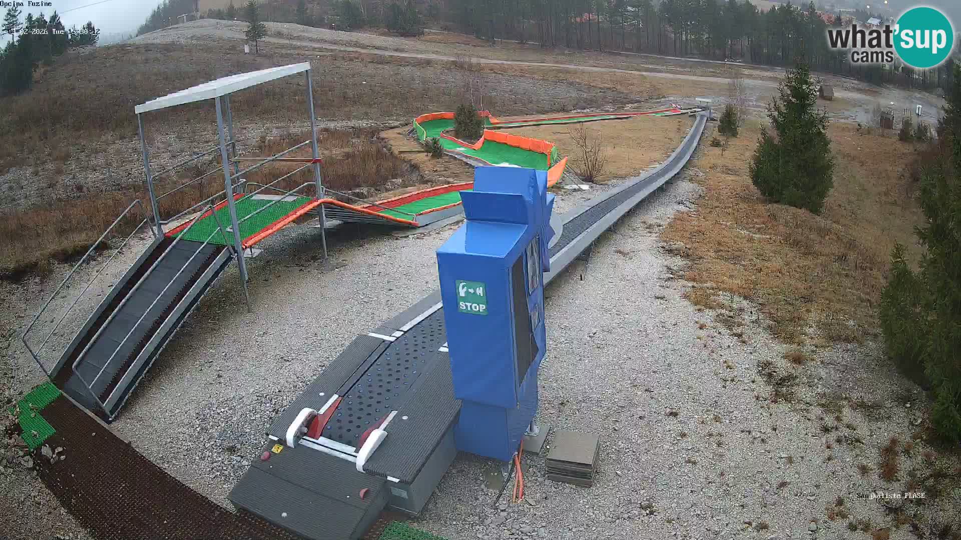 Live webcam Fužine toboggan run – Croatia