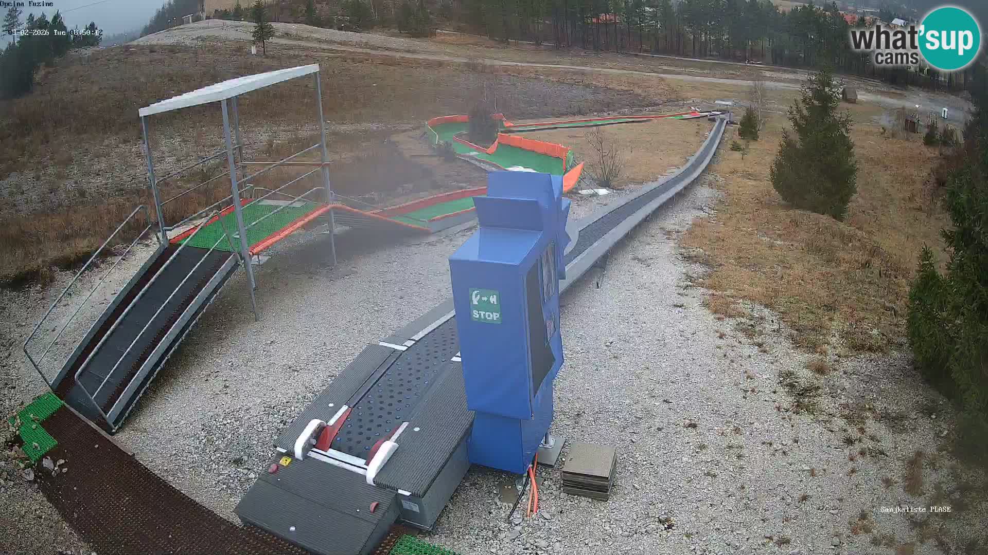 Live webcam Fužine toboggan run – Croatia