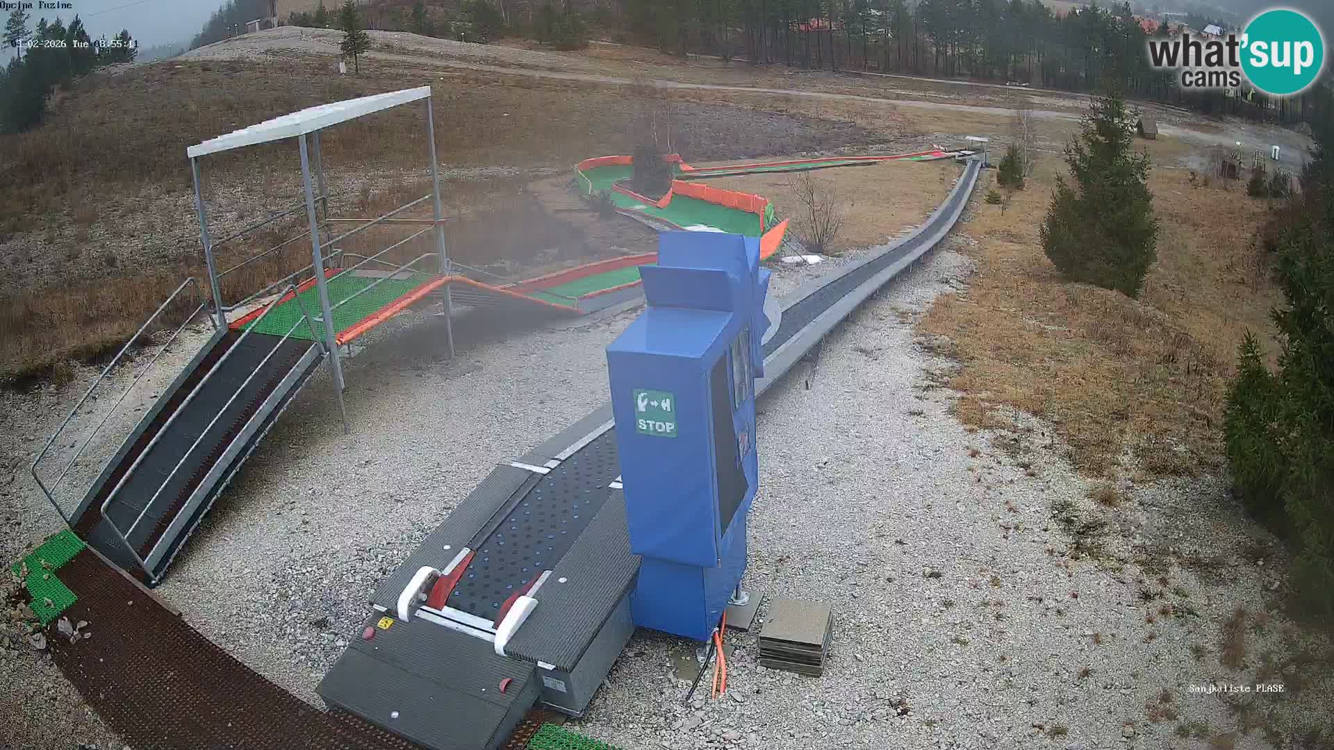 Live webcam Fužine toboggan run – Croatia
