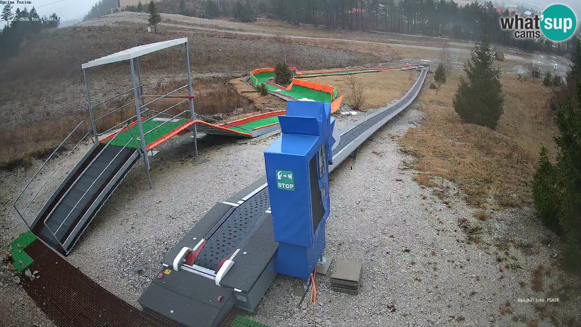 Live webcam Fužine toboggan run – Croatia