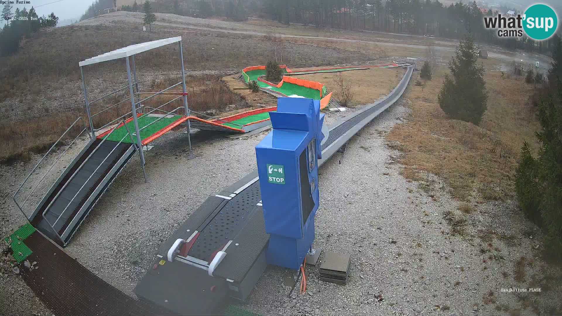 Webcam en direct Piste de luge de Fužine – Croatie