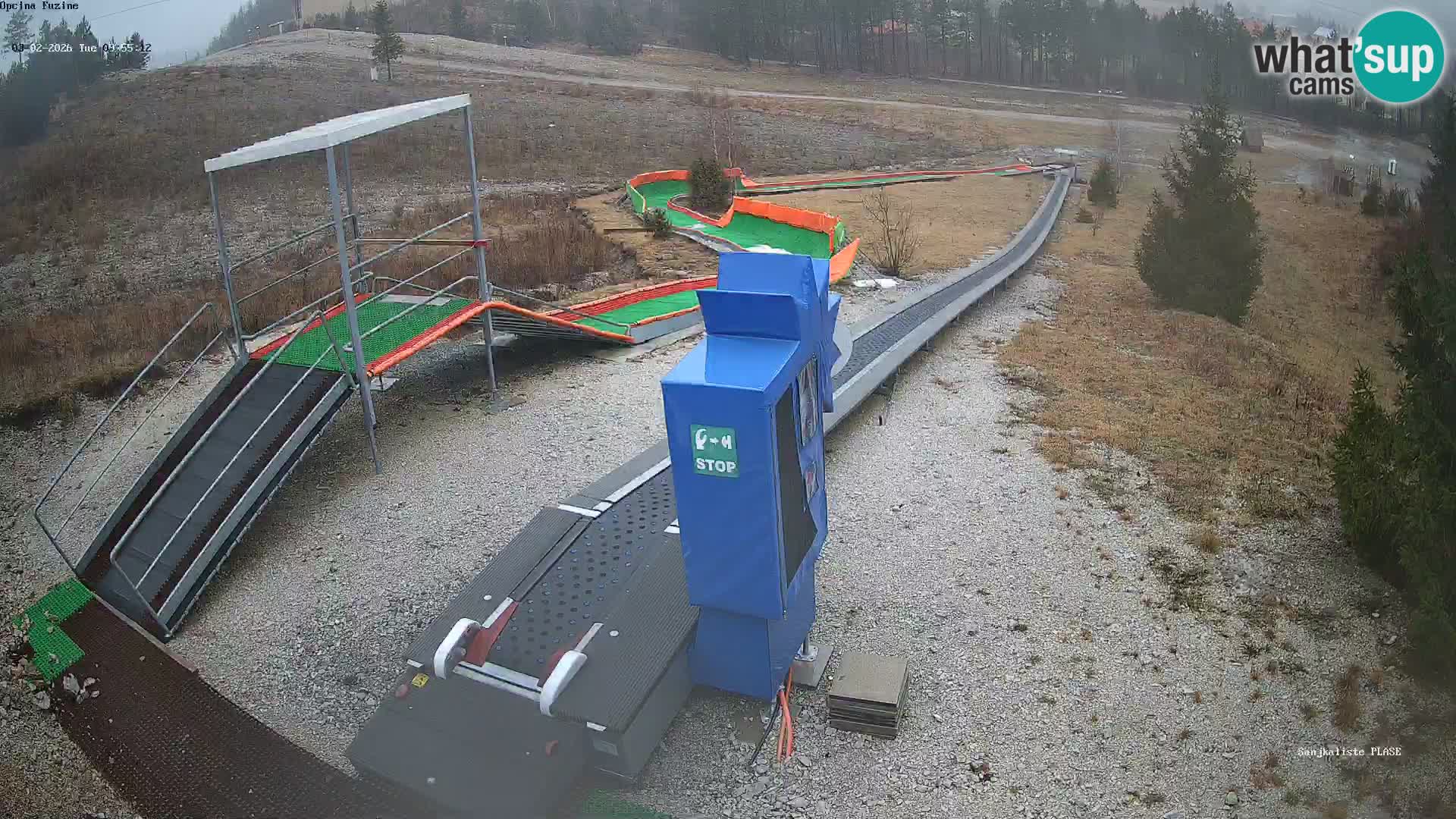 Live webcam Pista da slittino Fužine – Croazia