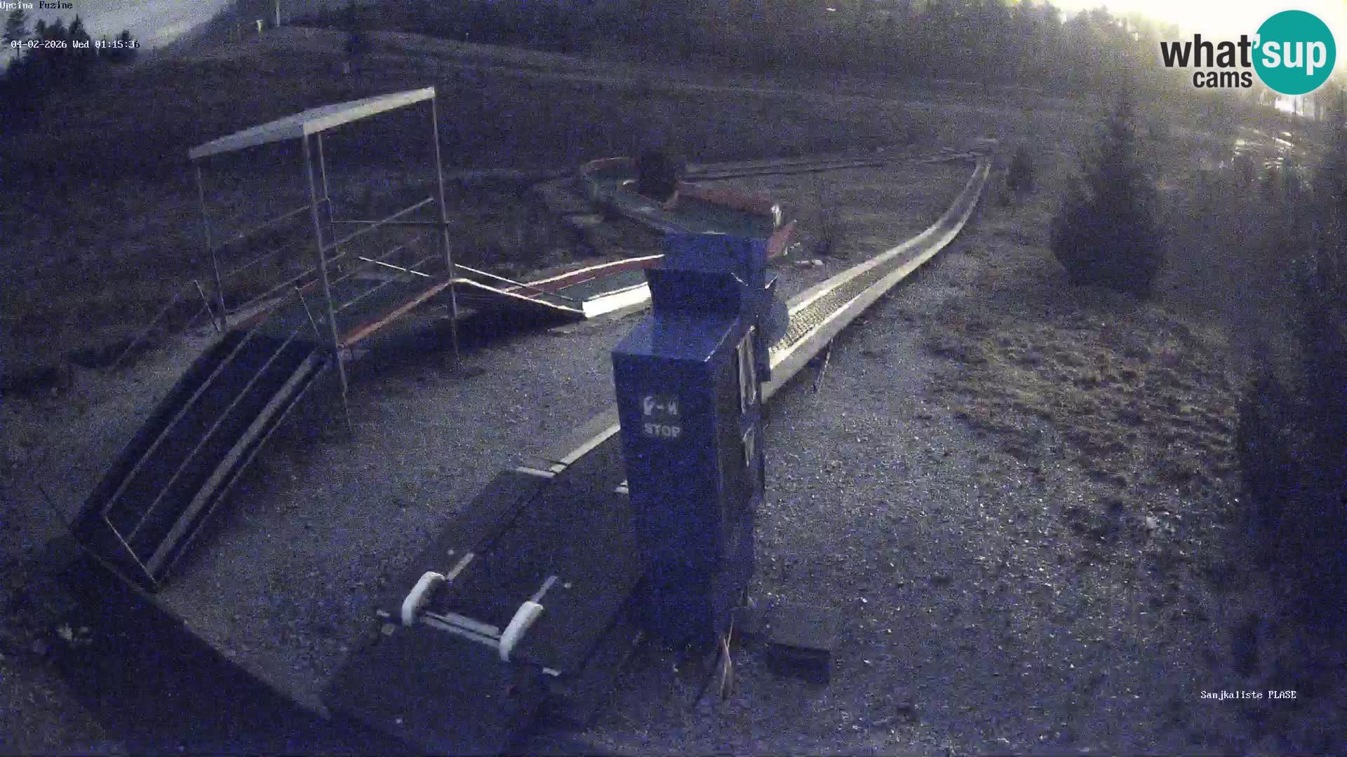 Live webcam Pista da slittino Fužine – Croazia