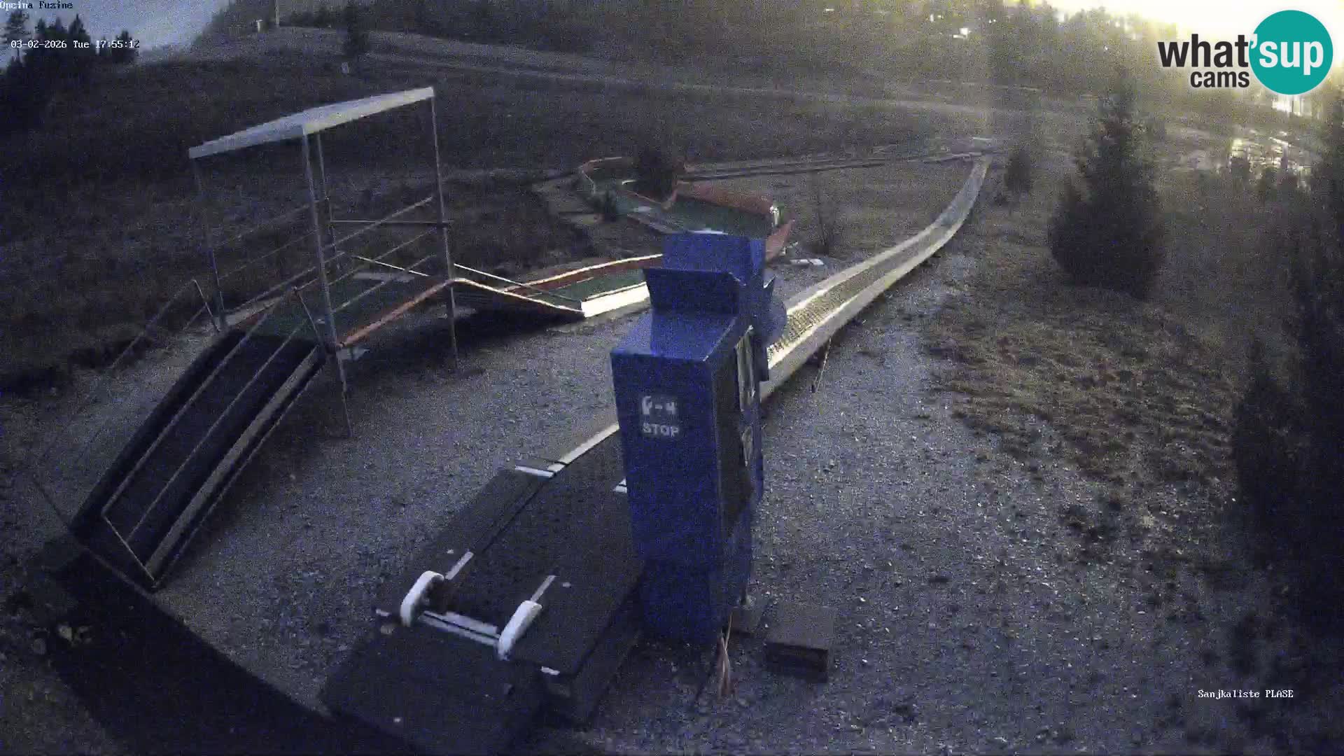 Webcam en direct Piste de luge de Fužine – Croatie