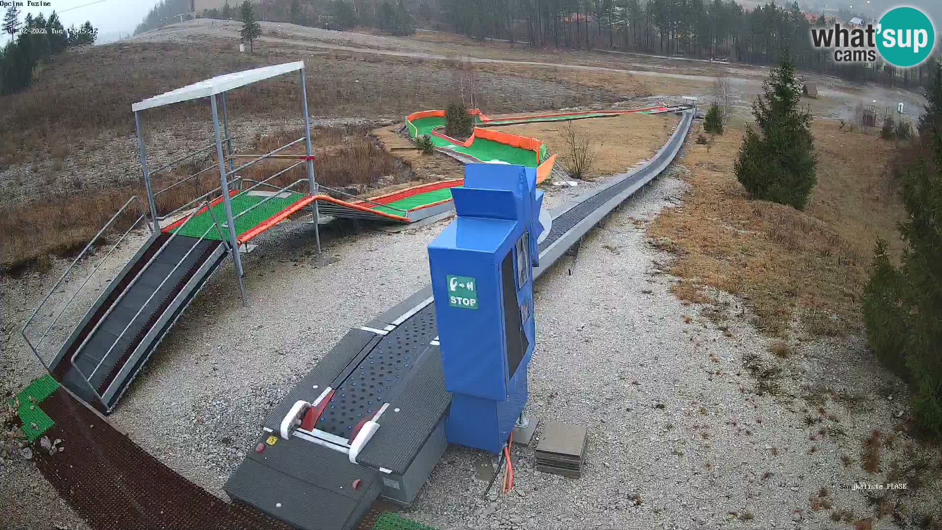 Live webcam Fužine toboggan run – Croatia