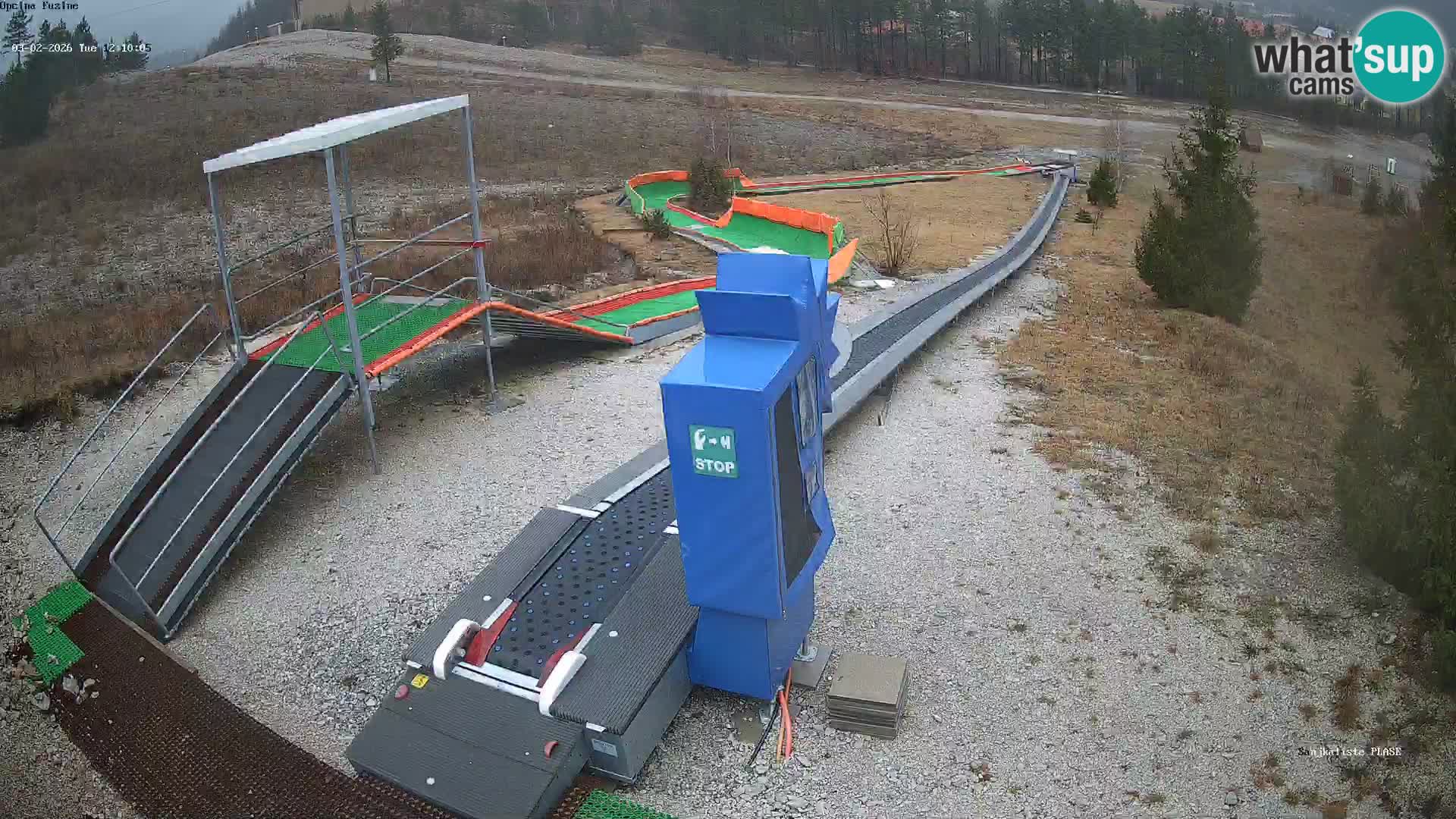 Webcam en direct Piste de luge de Fužine – Croatie