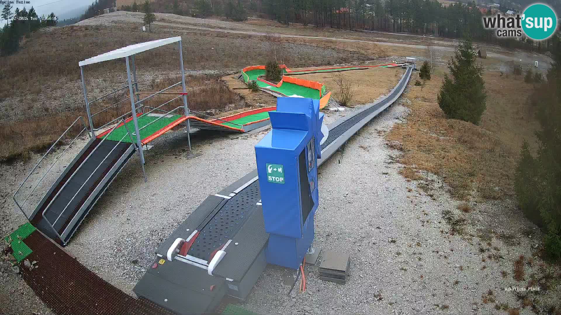 Live webcam Pista da slittino Fužine – Croazia