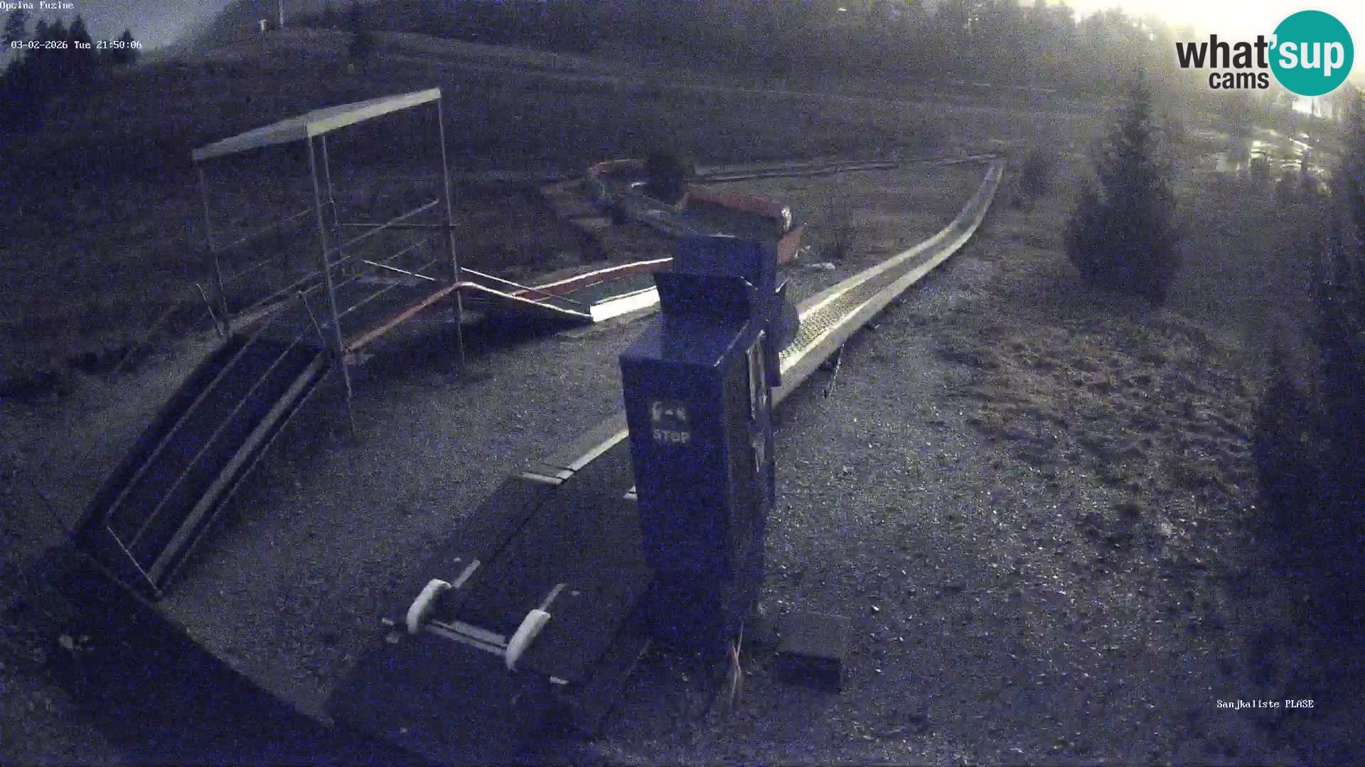 Live webcam Fužine toboggan run – Croatia