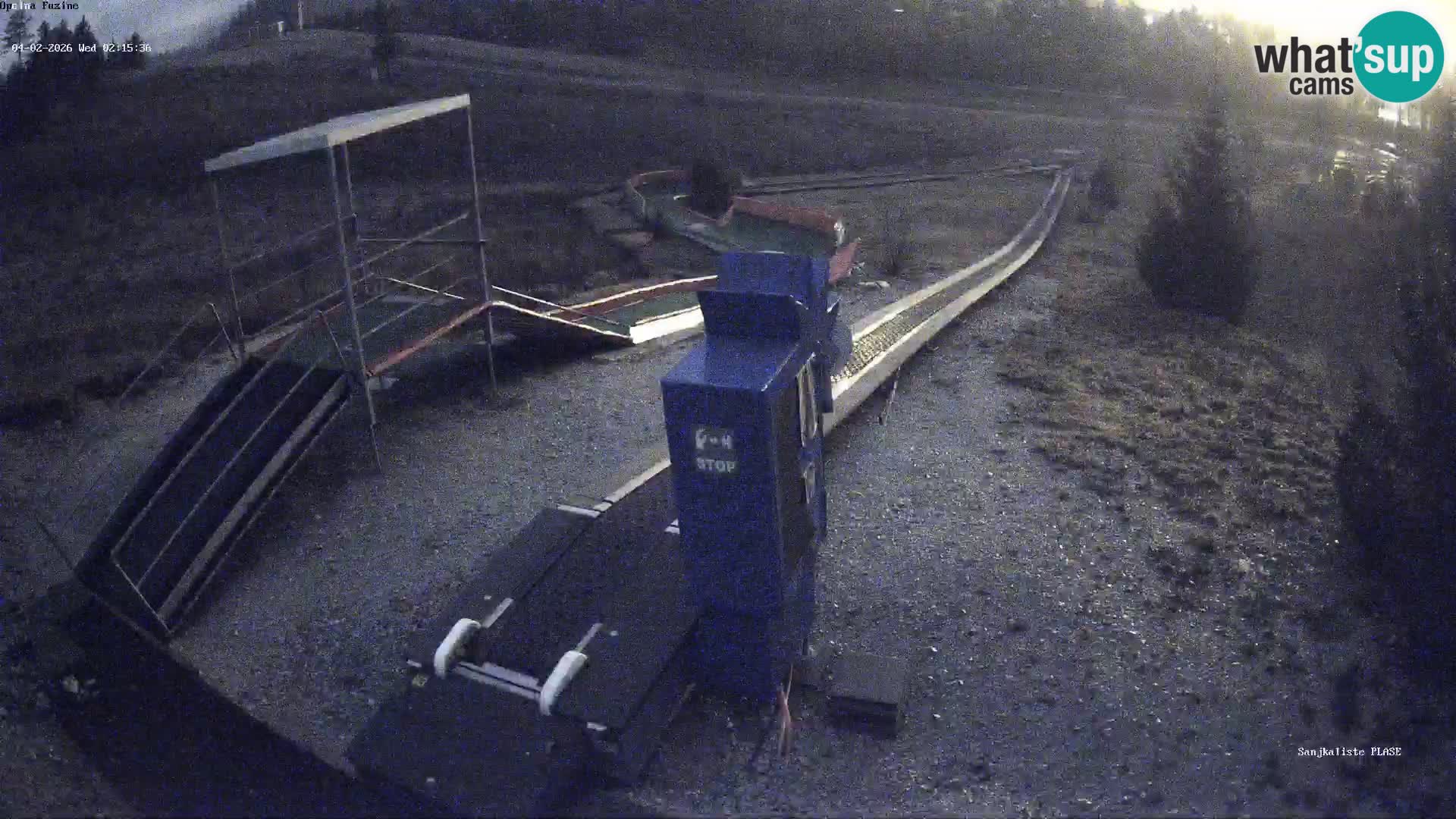 Live webcam Pista da slittino Fužine – Croazia