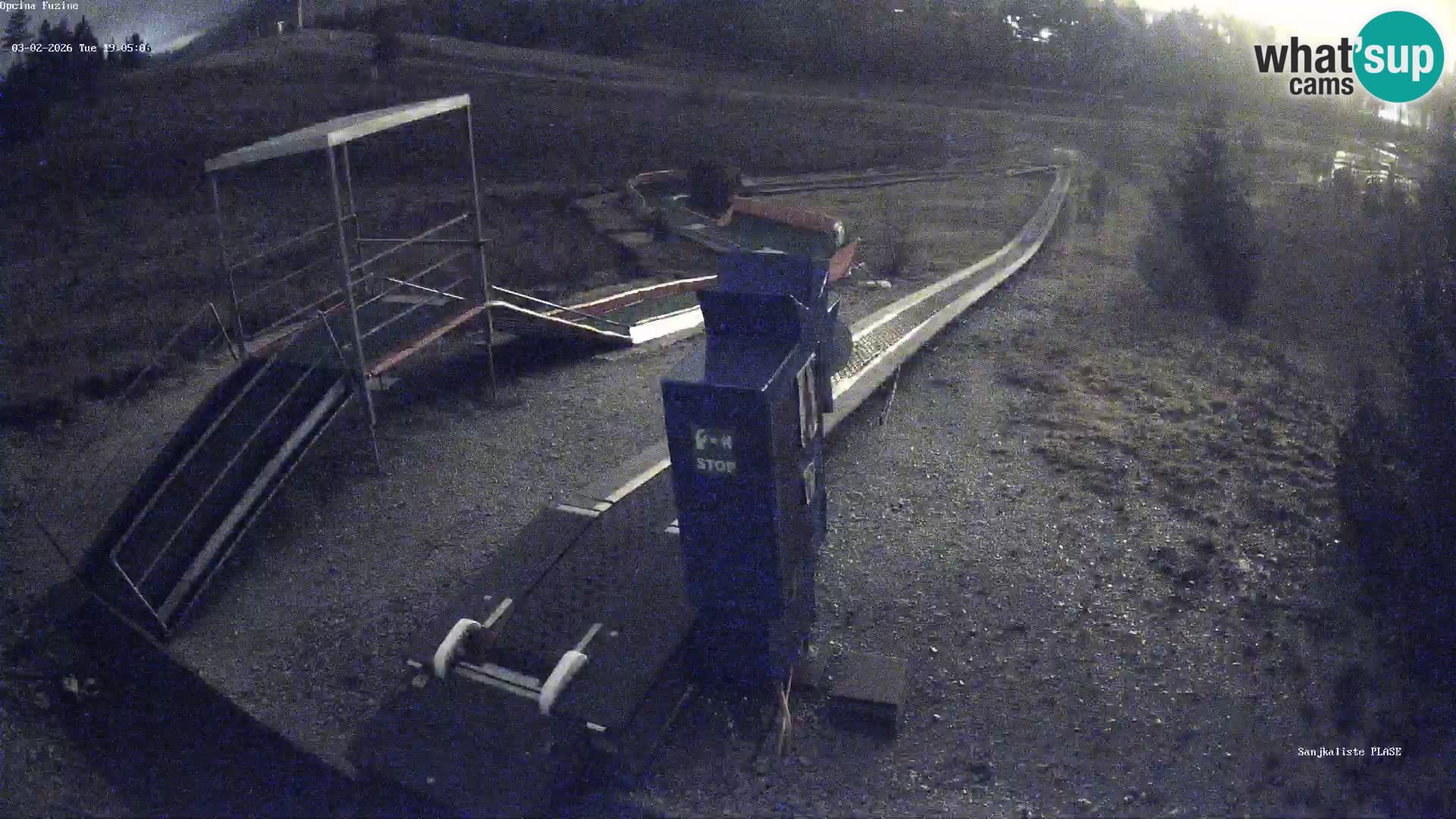 Live webcam Fužine toboggan run – Croatia