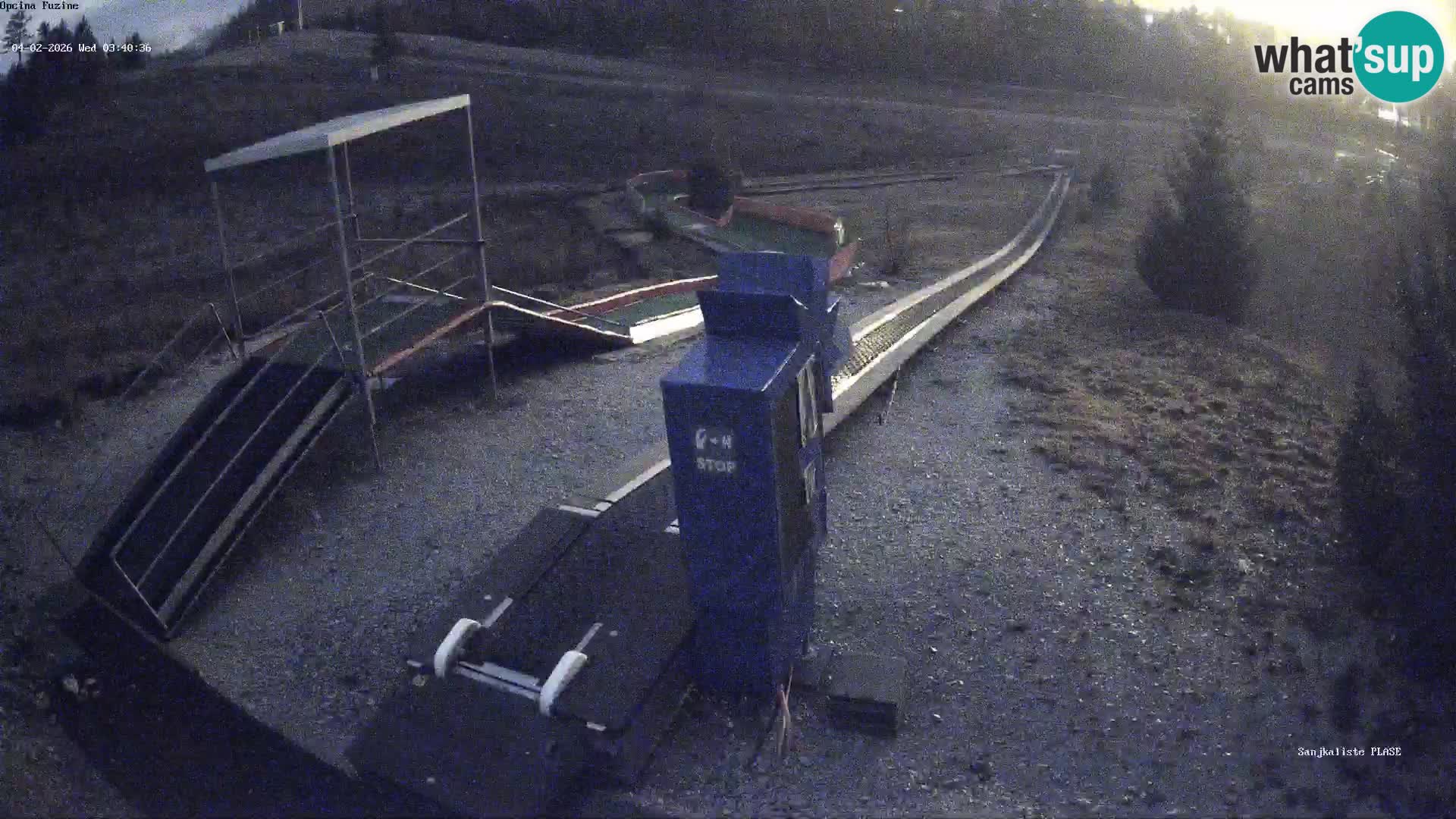 Live webcam Fužine toboggan run – Croatia