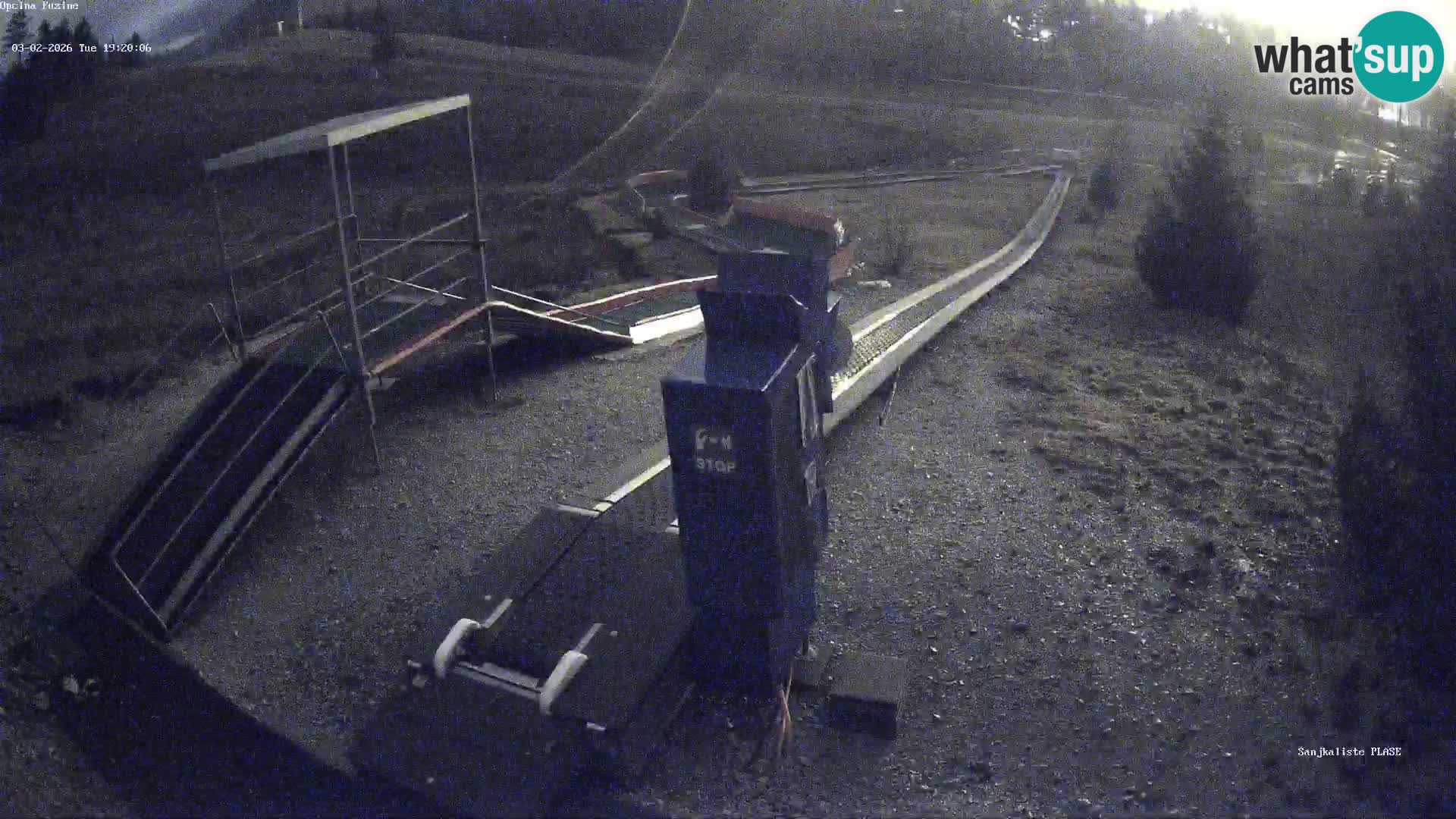 Live webcam Pista da slittino Fužine – Croazia