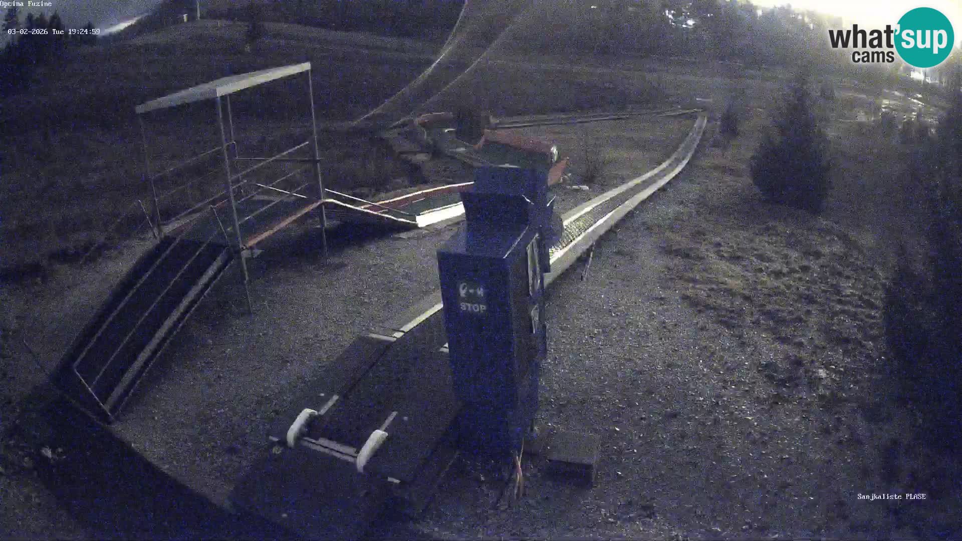 Live webcam Pista da slittino Fužine – Croazia