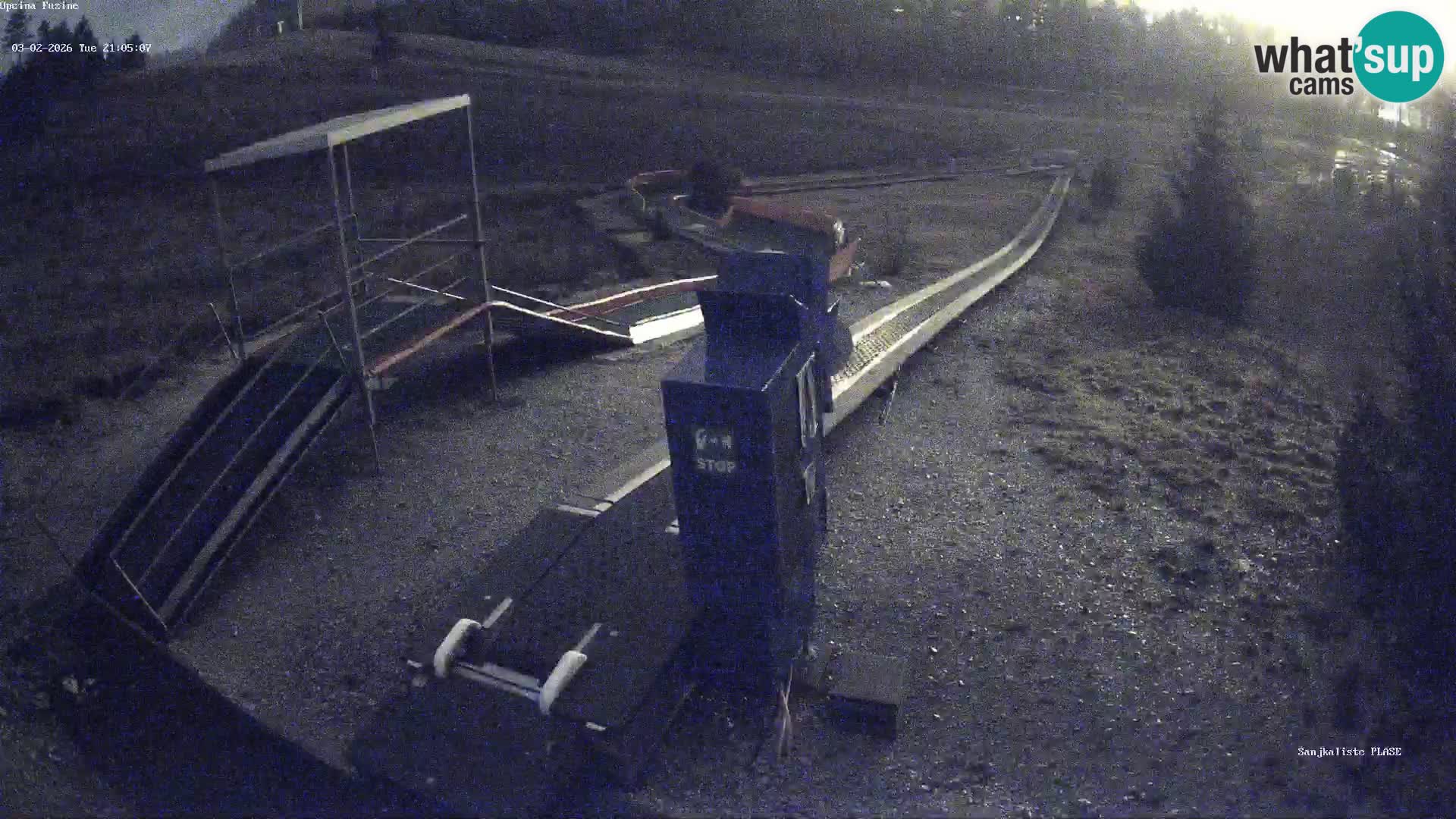 Live webcam Fužine toboggan run – Croatia