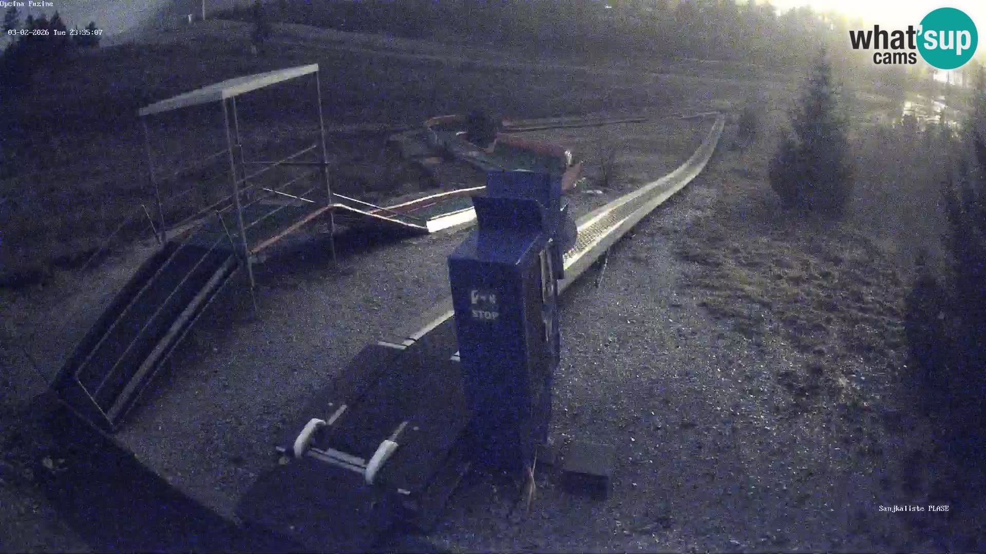 Live webcam Pista da slittino Fužine – Croazia