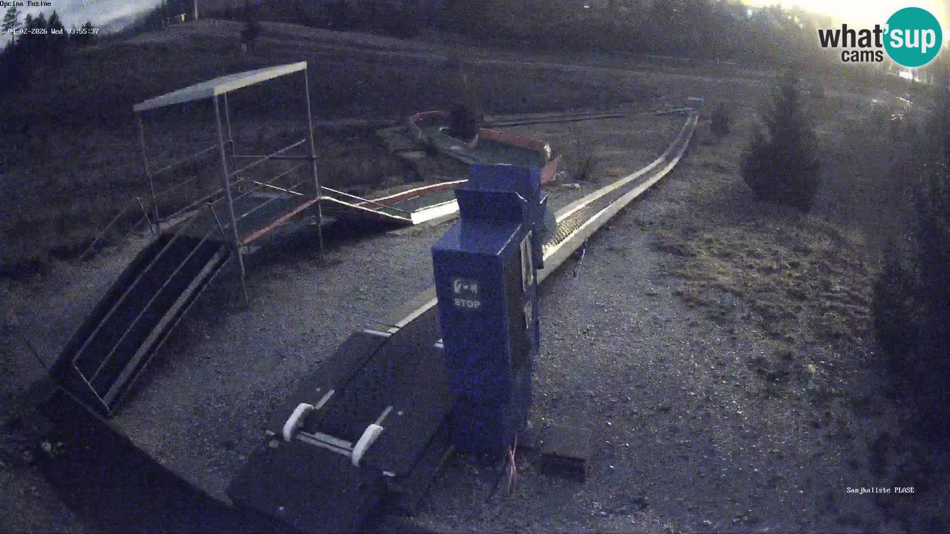 Webcam en vivo Pista de trineo Fužine – Croacia