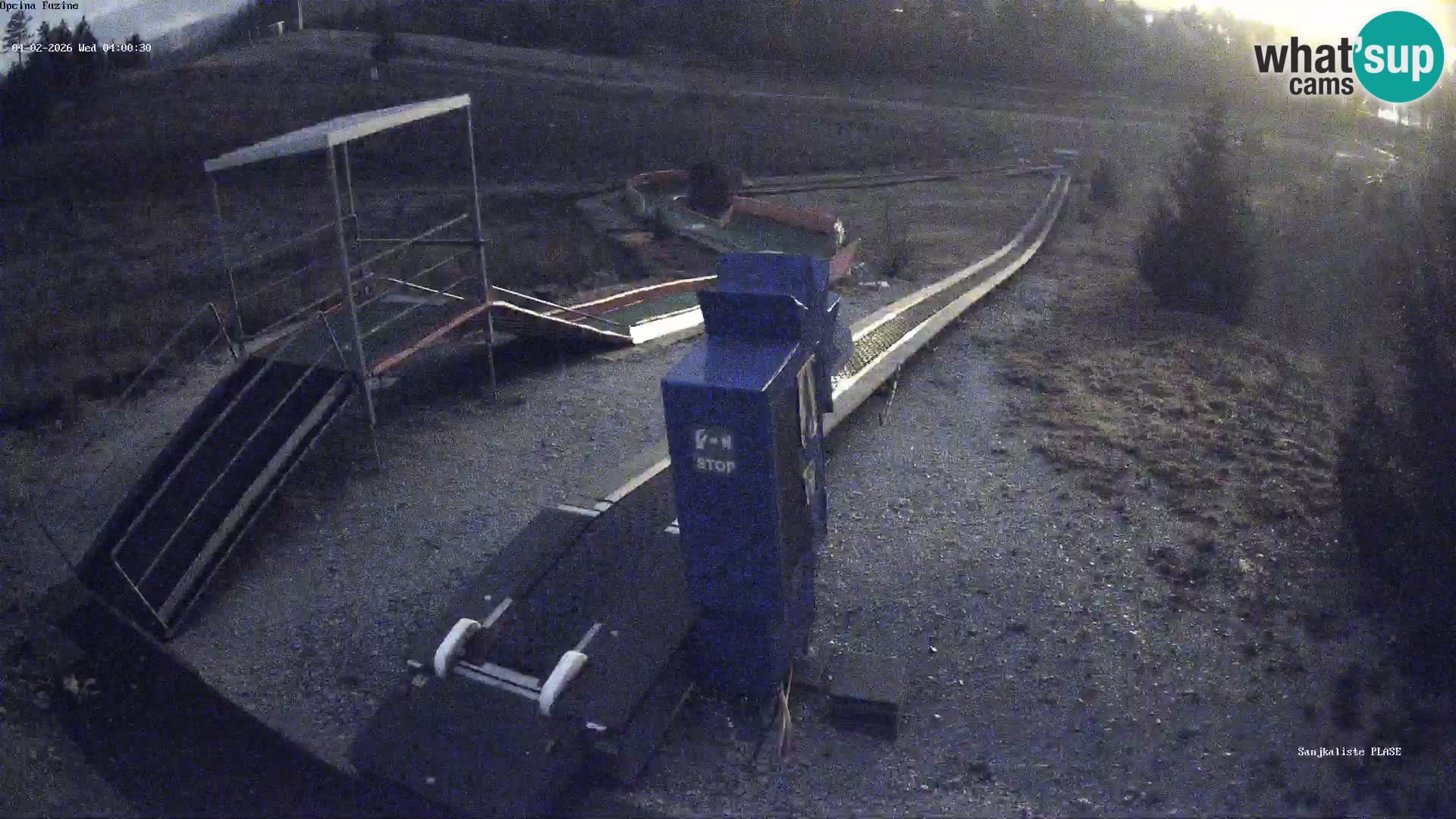 Live webcam Pista da slittino Fužine – Croazia