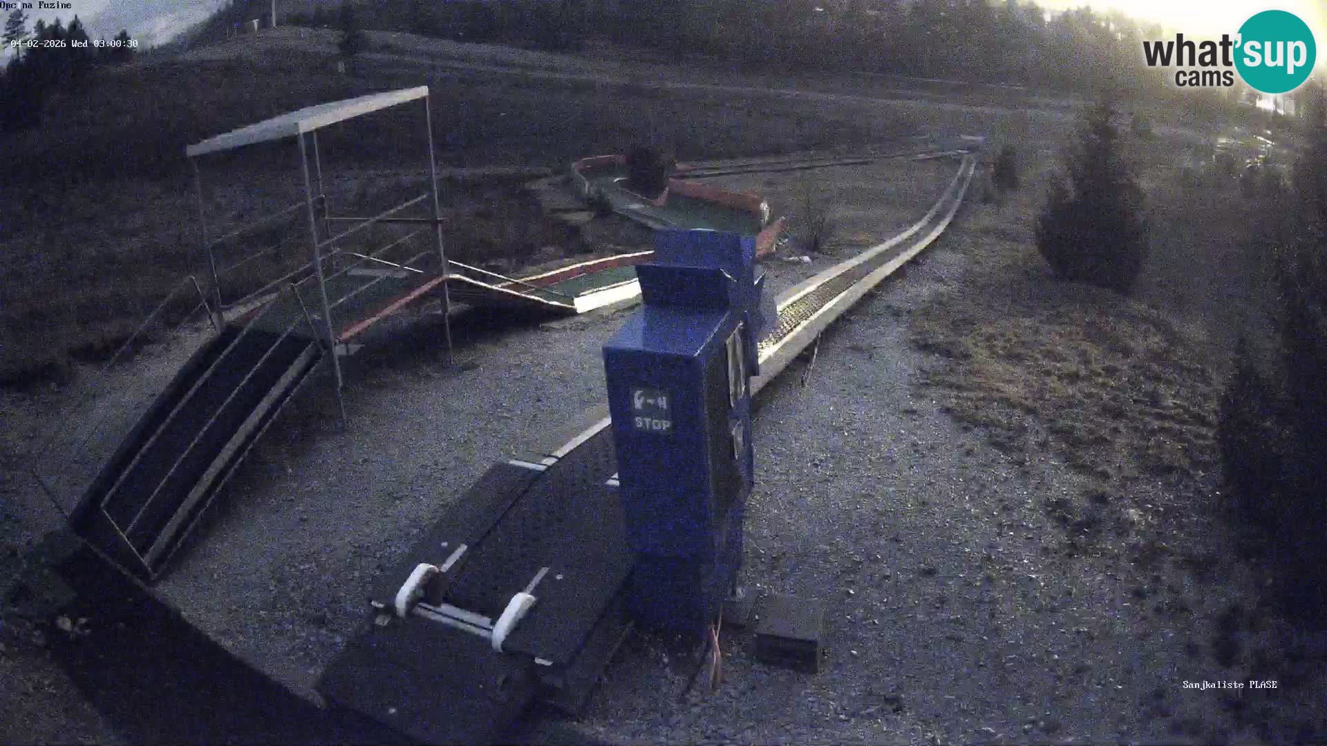 Webcam en direct Piste de luge de Fužine – Croatie