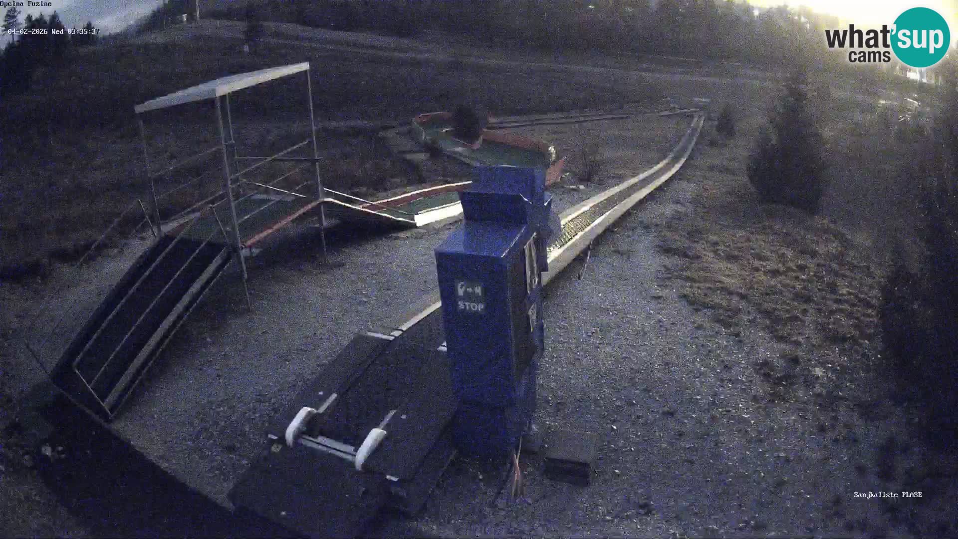 Live webcam Fužine toboggan run – Croatia