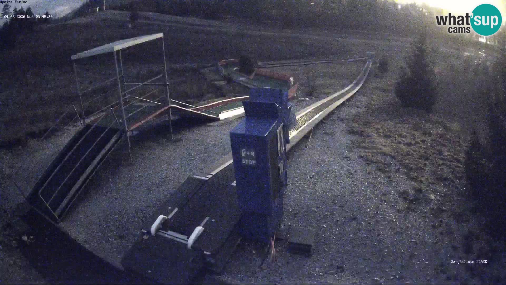 Live webcam Fužine toboggan run – Croatia