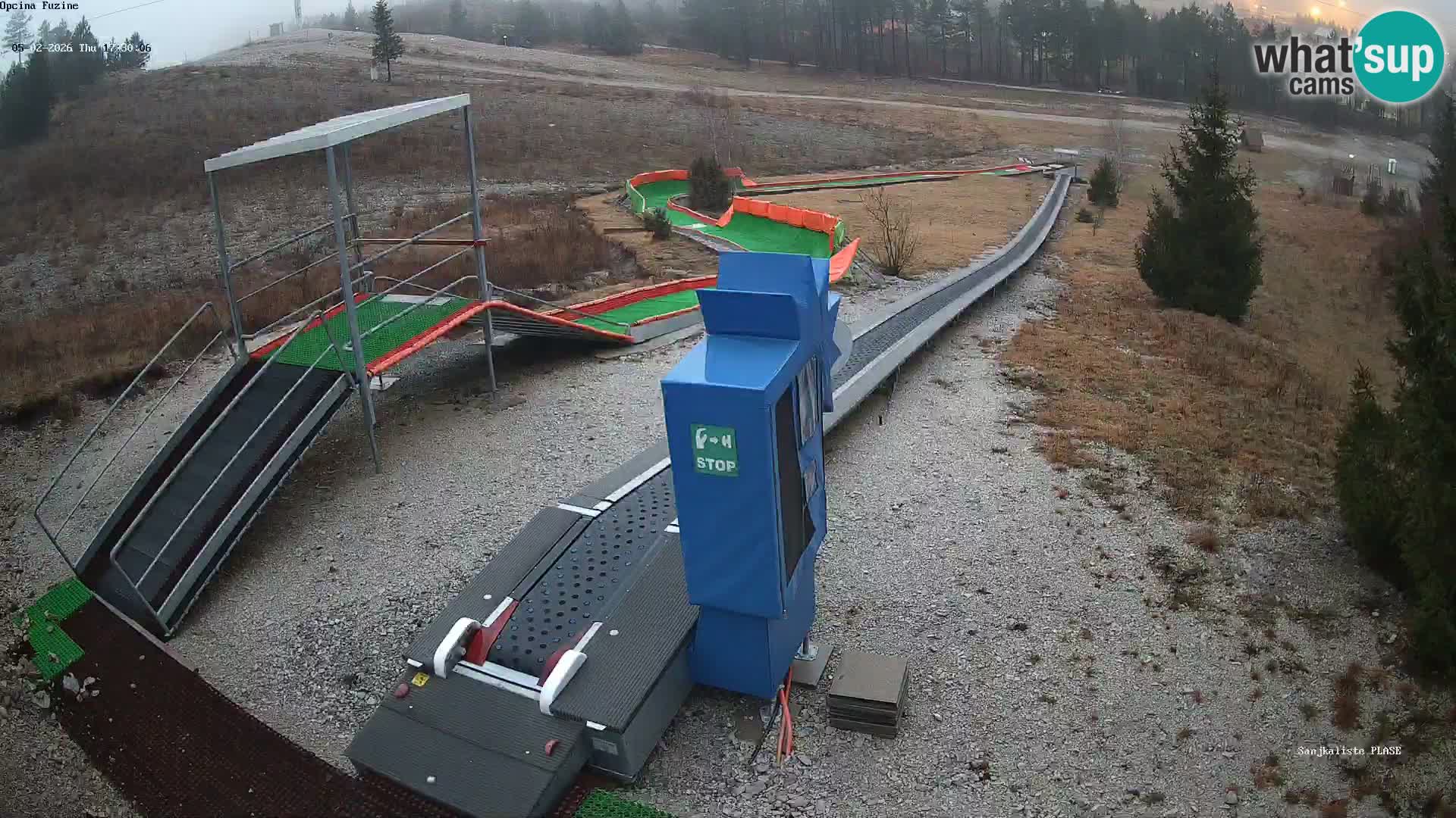 Live webcam Fužine toboggan run – Croatia