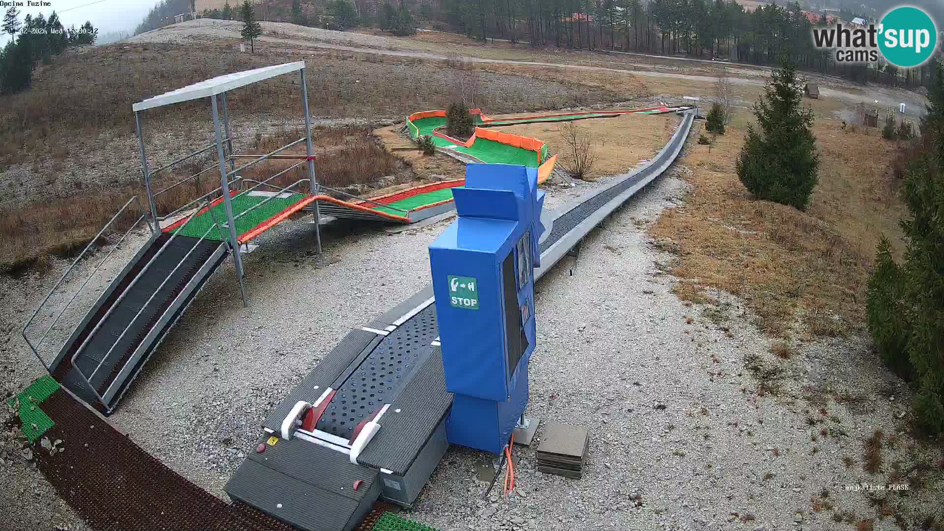 Webcam en direct Piste de luge de Fužine – Croatie