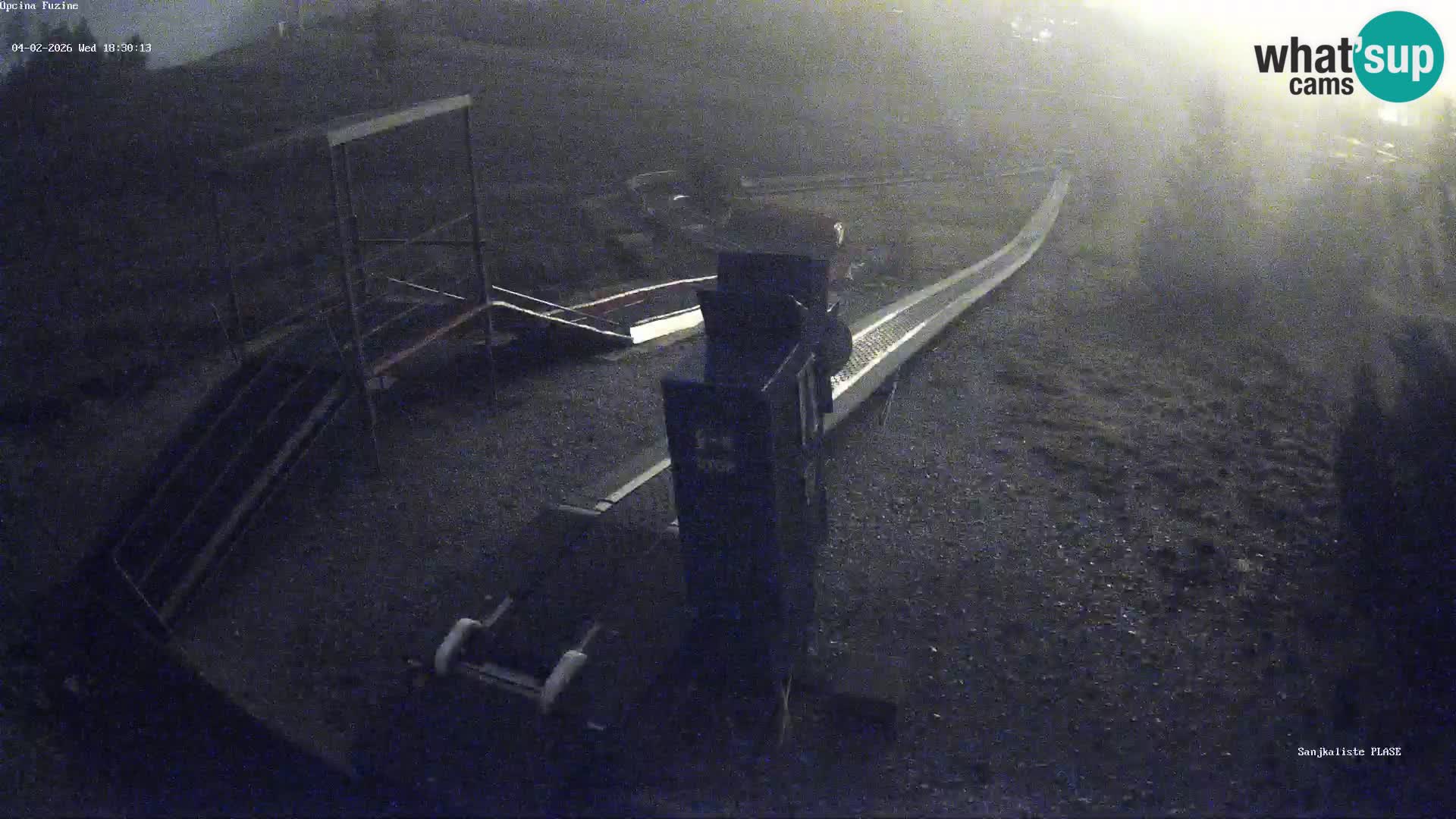 Live webcam Pista da slittino Fužine – Croazia