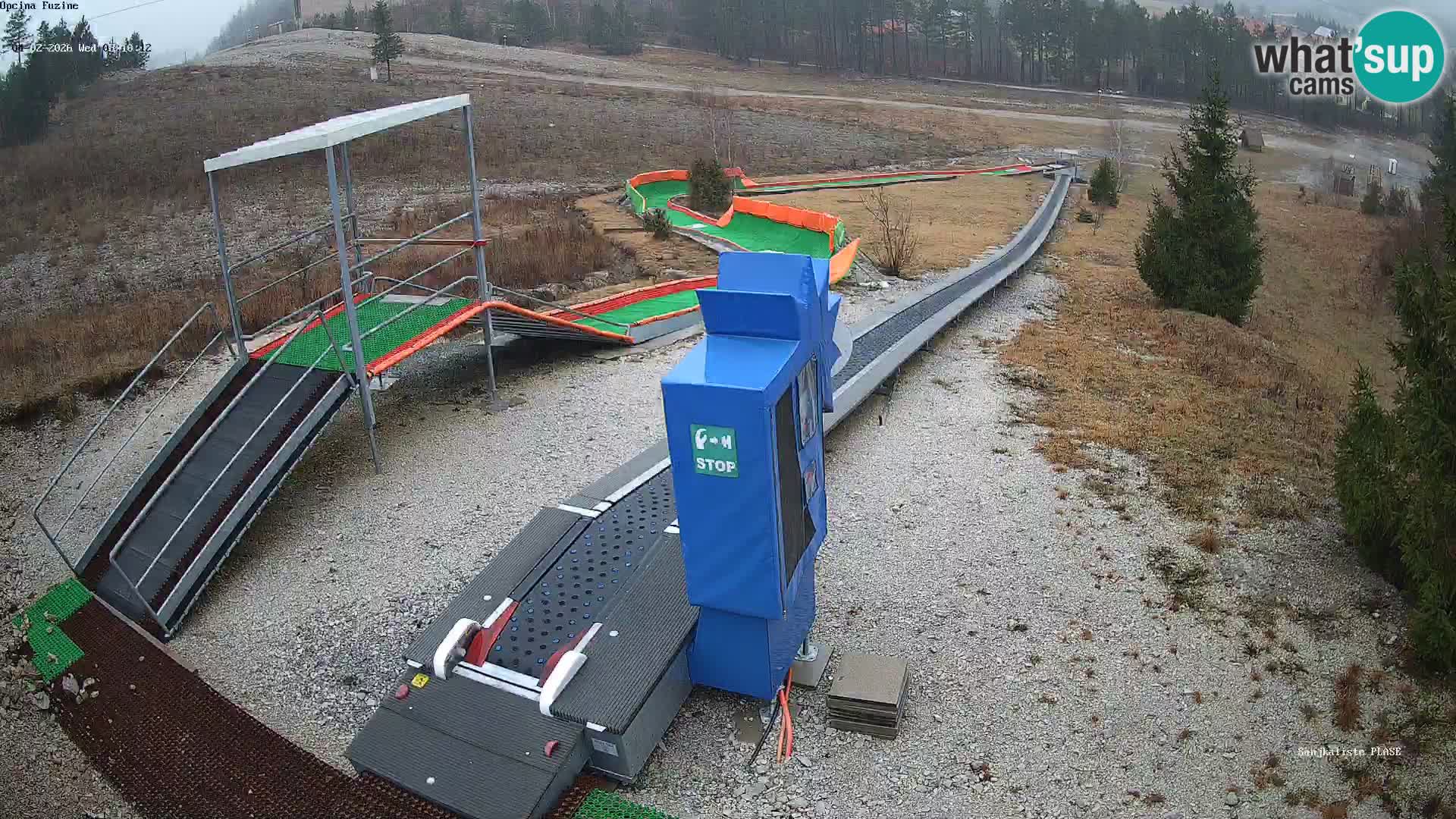 Live webcam Pista da slittino Fužine – Croazia